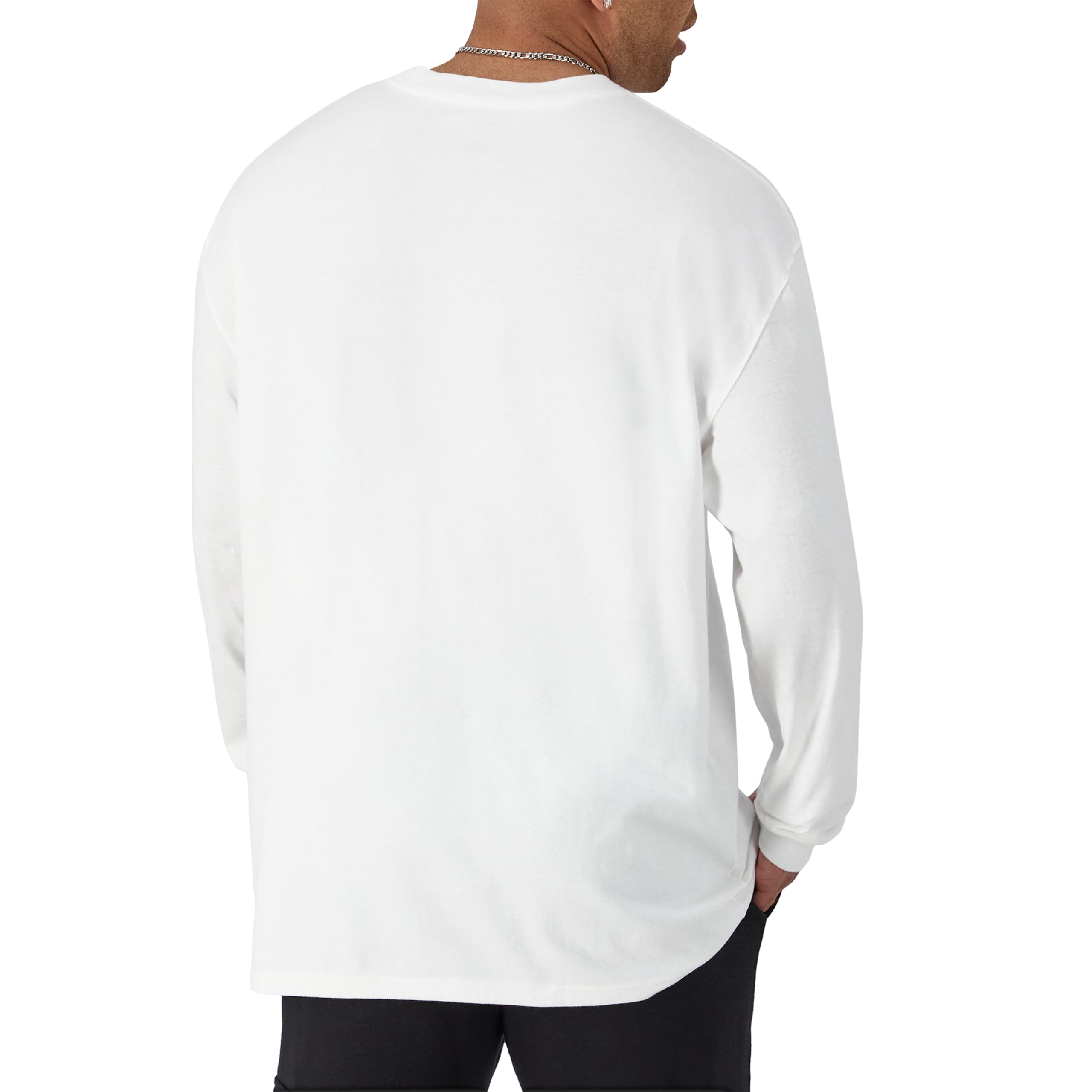 Men's Classic Long Sleeve T-Shirt, Standard Fit, Script & C Logo, Available in Regular and Big & Tall