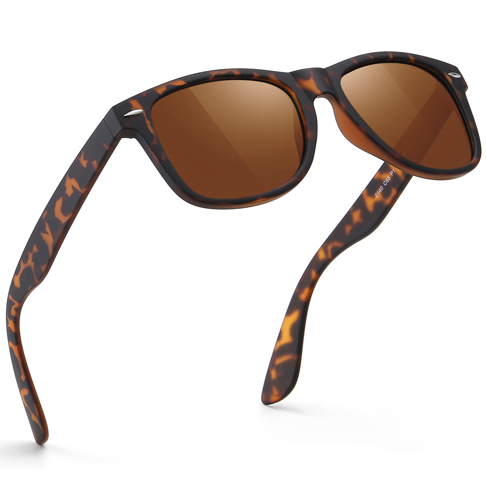 Sunglasses Men Polarized Sunglasses for Mens and Womens,Black Retro Sun Glasses Driving Fishing UV Protection