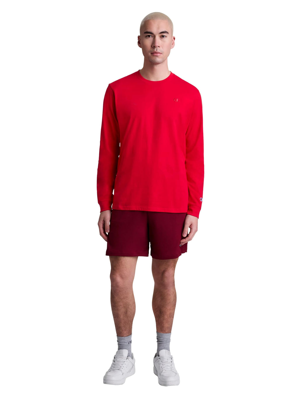 Men's Classic Long Sleeve T-Shirt, Standard Fit, Script & C Logo, Available in Regular and Big & Tall