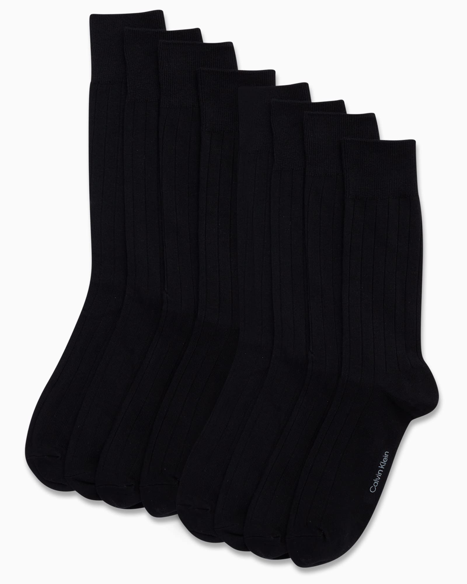 Mens Dress Socks - 8 Pack Breathable Cotton Blend Work Crew Socks for Men for Casual Business & Formal Wear