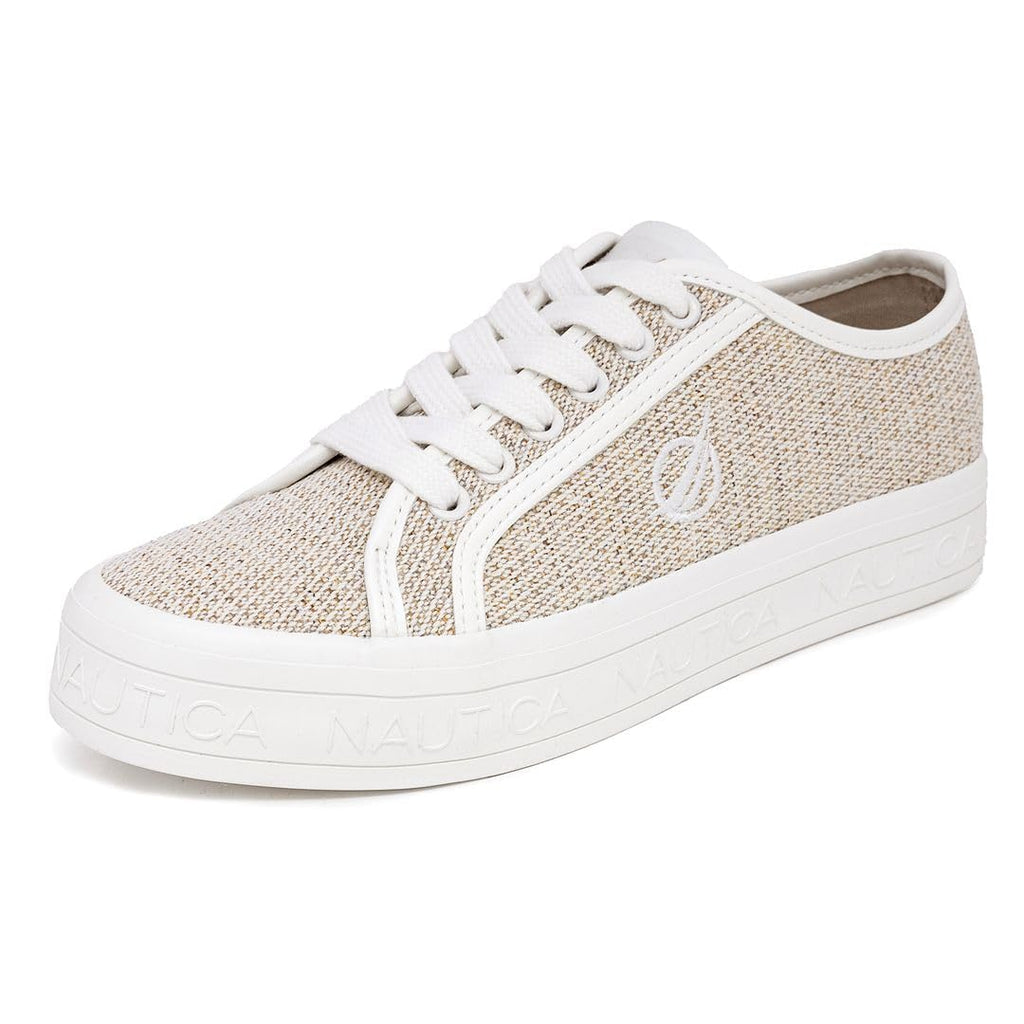 Nautica Women Fashion Sneaker Lace-Up Tennis Casual Shoes for Ladies