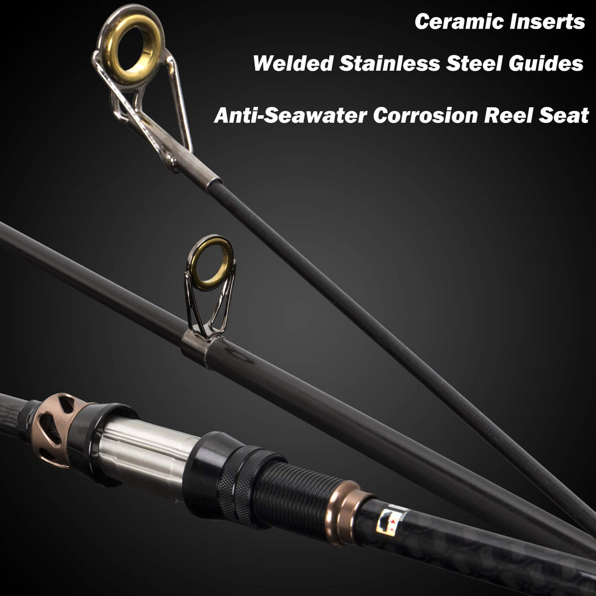 Fishing Rod and Reel Combos - Carbon Fiber Telescopic Fishing Pole - Spinning Reel 12 +1 Shielded Bearings Stainless Steel BB