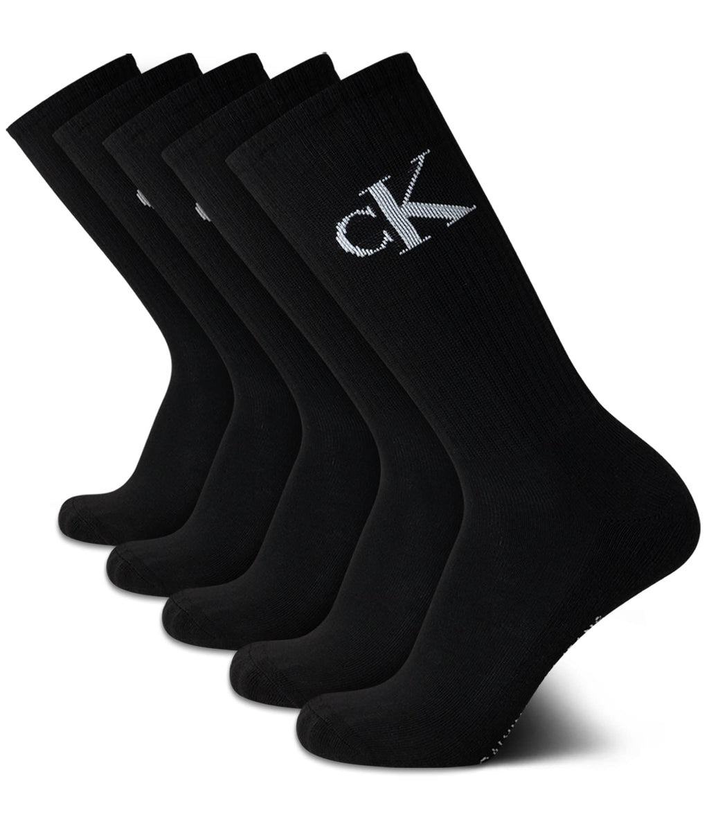 Mens Crew Socks - 5 Pack Breathable Cushion Crew Athletic Mid-Calf Socks for Men for Running and Workout (7-12)