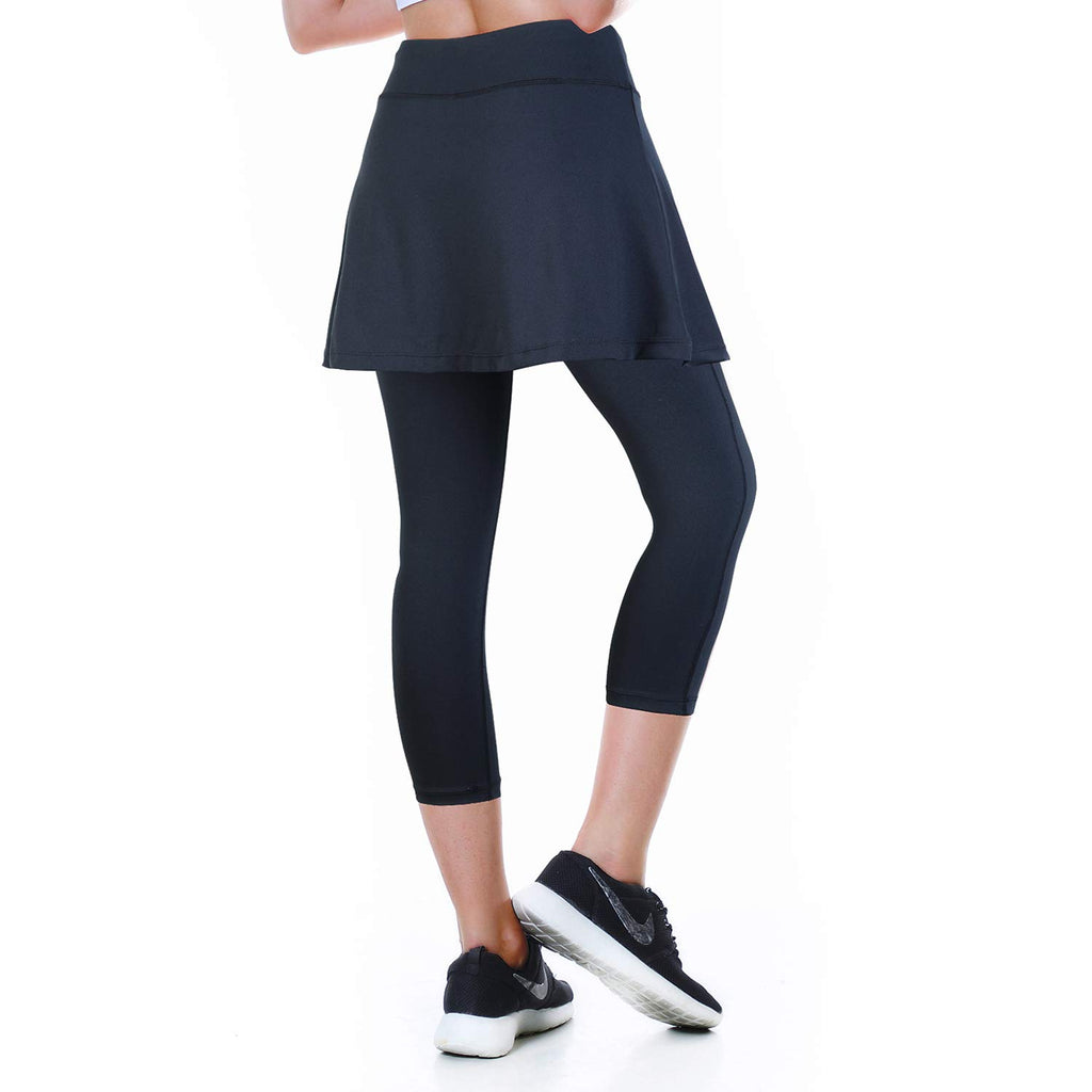 ANIVIVO Skirted Legging for Women, Yoga Legging with Skirts &Women Tennis Leggings Clothes Pockets