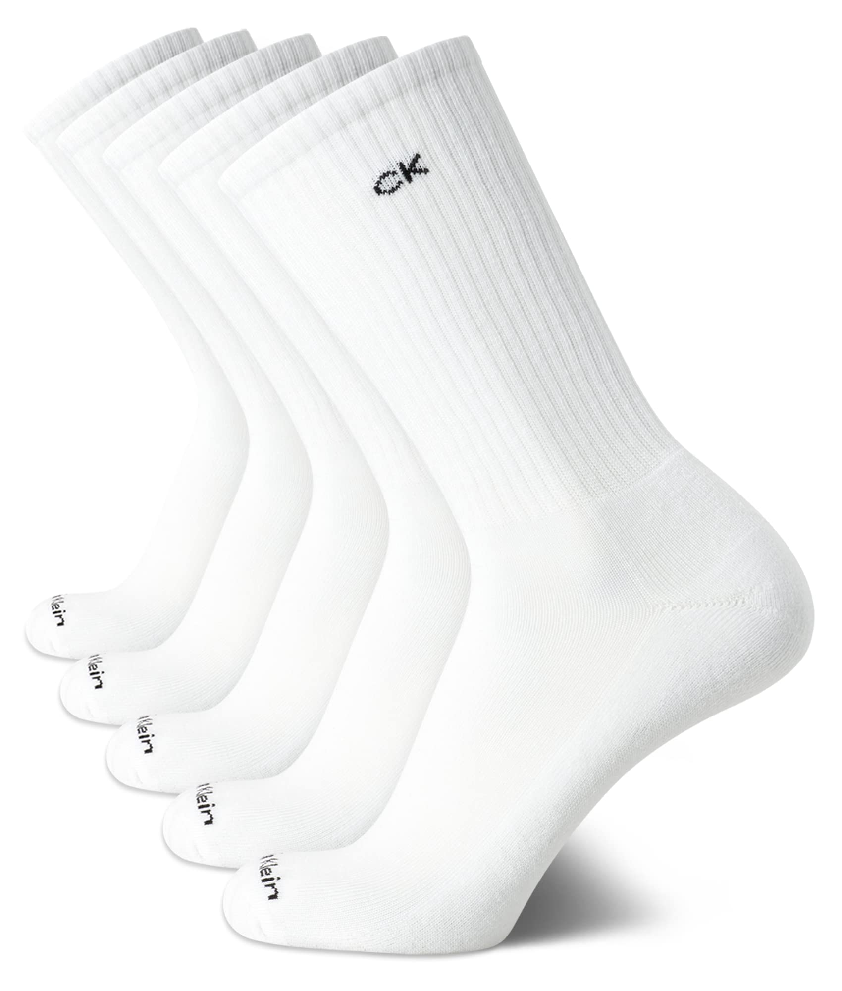 Mens Crew Socks - 5 Pack Breathable Cushion Crew Athletic Mid-Calf Socks for Men for Running and Workout (7-12)