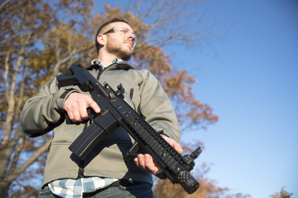 DPMS Full Auto SBR CO2-Powered BB Air Gun with Dual Action Capability