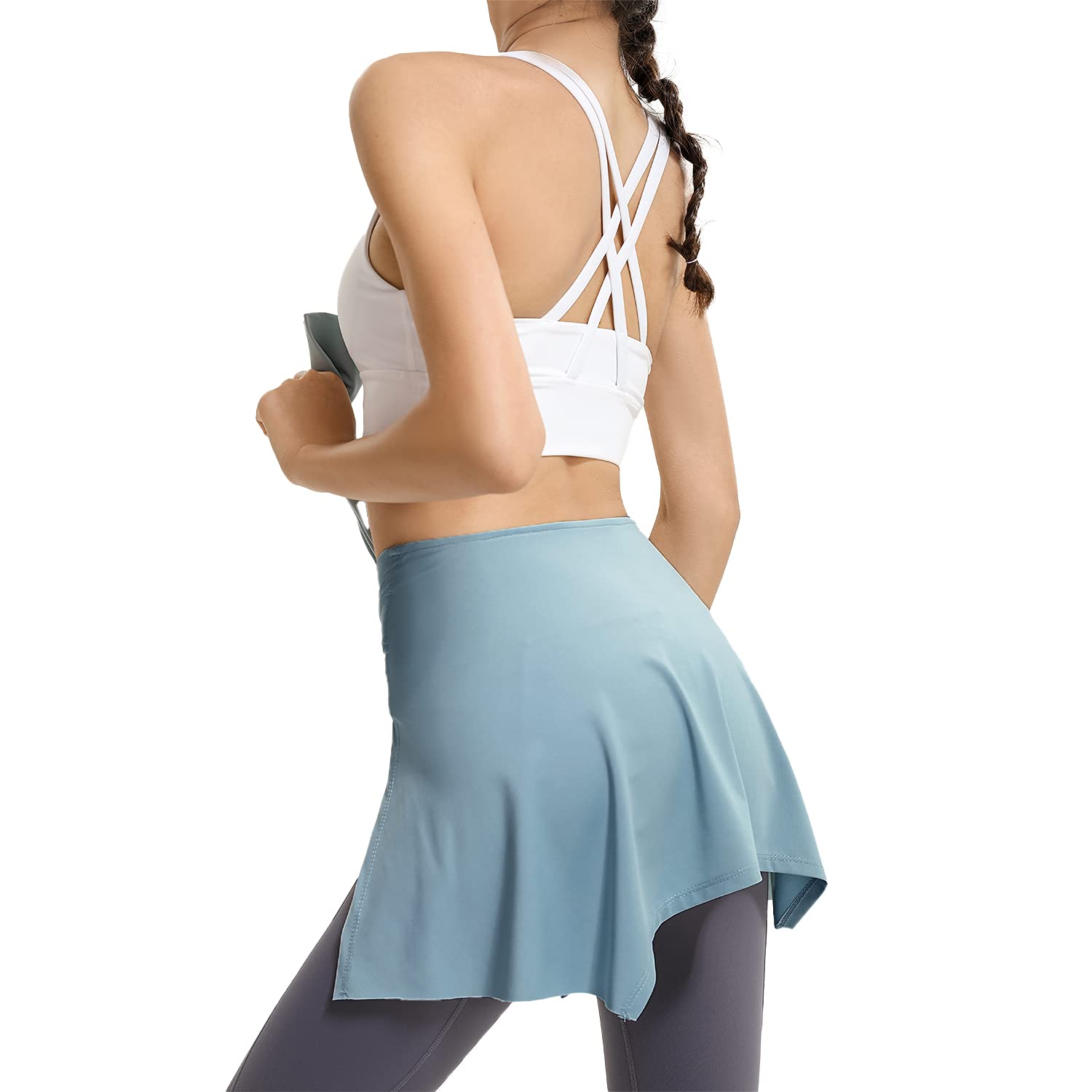 Yoga Tennis Tie Up Skirts for Women Cover Up Athletic Workout Running Wrap Skirts