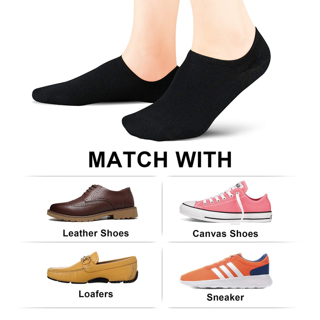 No Show Socks Women Low Socks Non Slip Flat Boat Line 4/8 Pairs