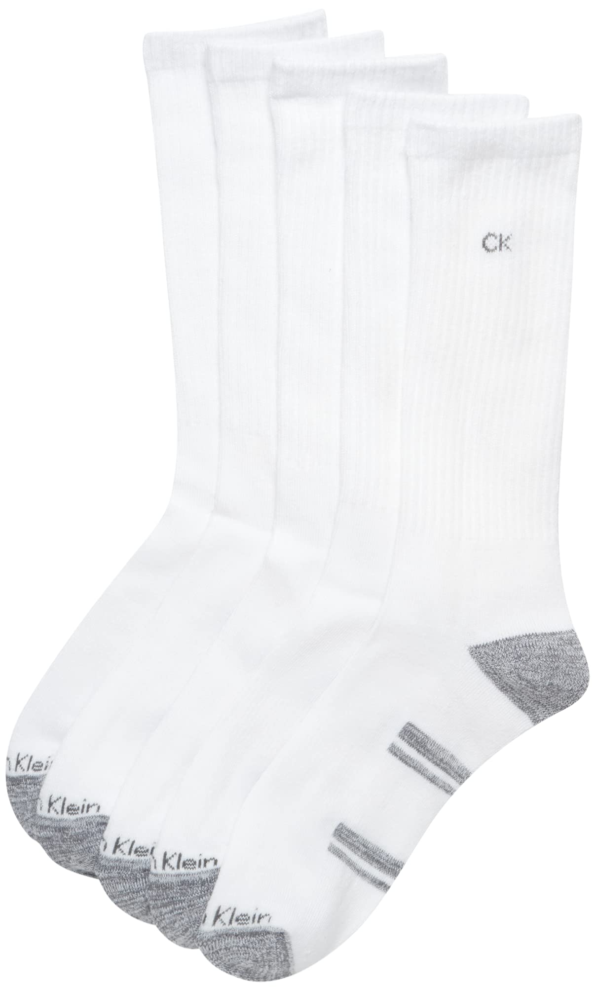 Mens Crew Socks - 5 Pack Breathable Cushion Crew Athletic Mid-Calf Socks for Men for Running and Workout (7-12)