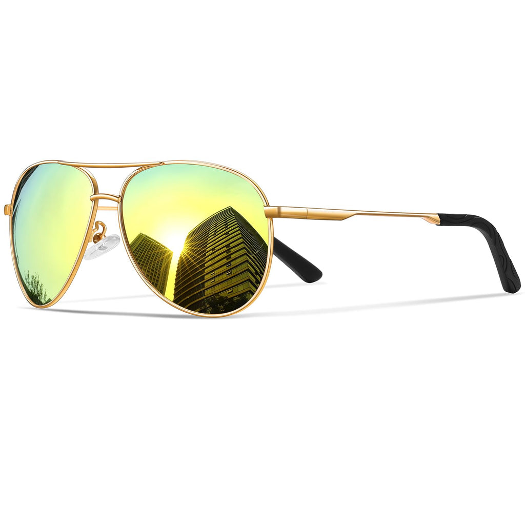 Sunglasses Men Polarized Aviator Sunglasses for Men Women Fishing Driving Sun glasses Metal Frame UV Protection