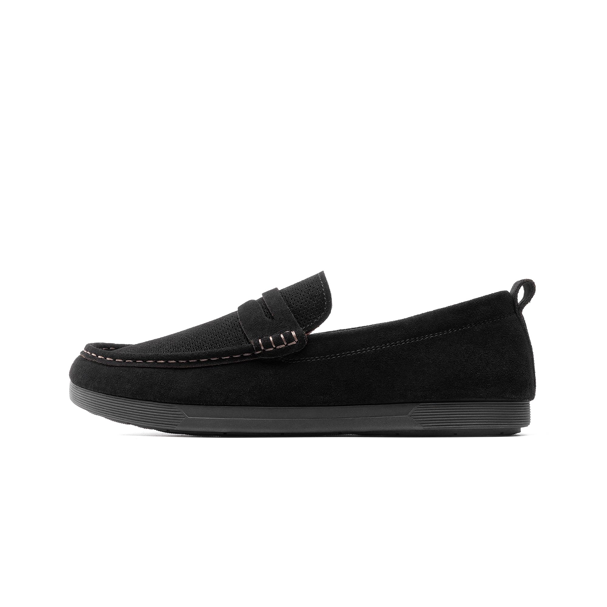 Men's Penny Loafers Suede Leather Moccasins Casual Slip-on Driving Shoes