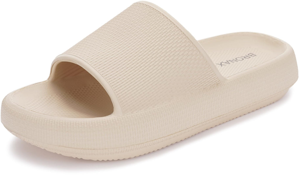 Cushioned Thick Sole Pillow Slippers for Women and Men Y10 | Cloud-Like Soft Sole, Foot Pain Relief, EVA Platform Sole, Indoor Outdoor Slides, Waterproof Shower Ready, Quick-Drying
