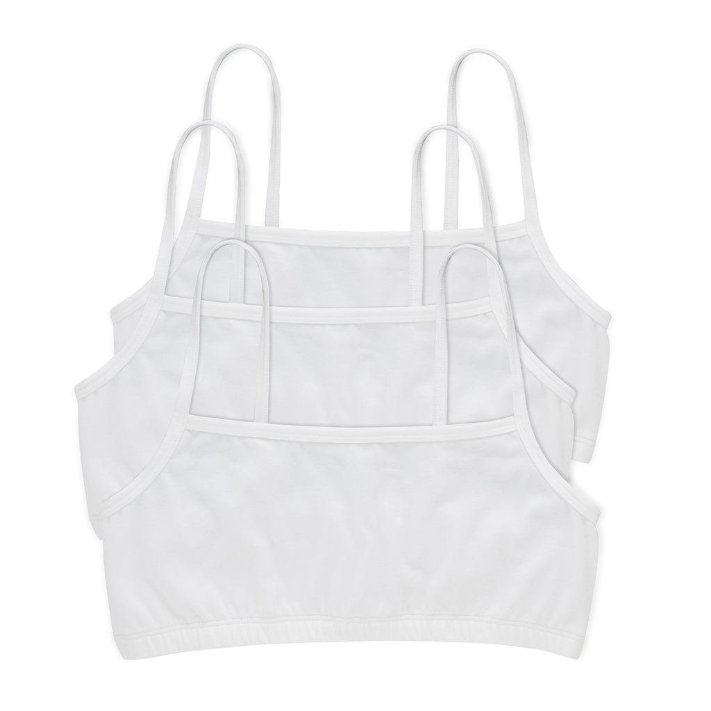 Women's String Bralette Pack, 3-Pack, Cotton Sports Bralette Bras for Women, Solid or Assorted Wireless Bras