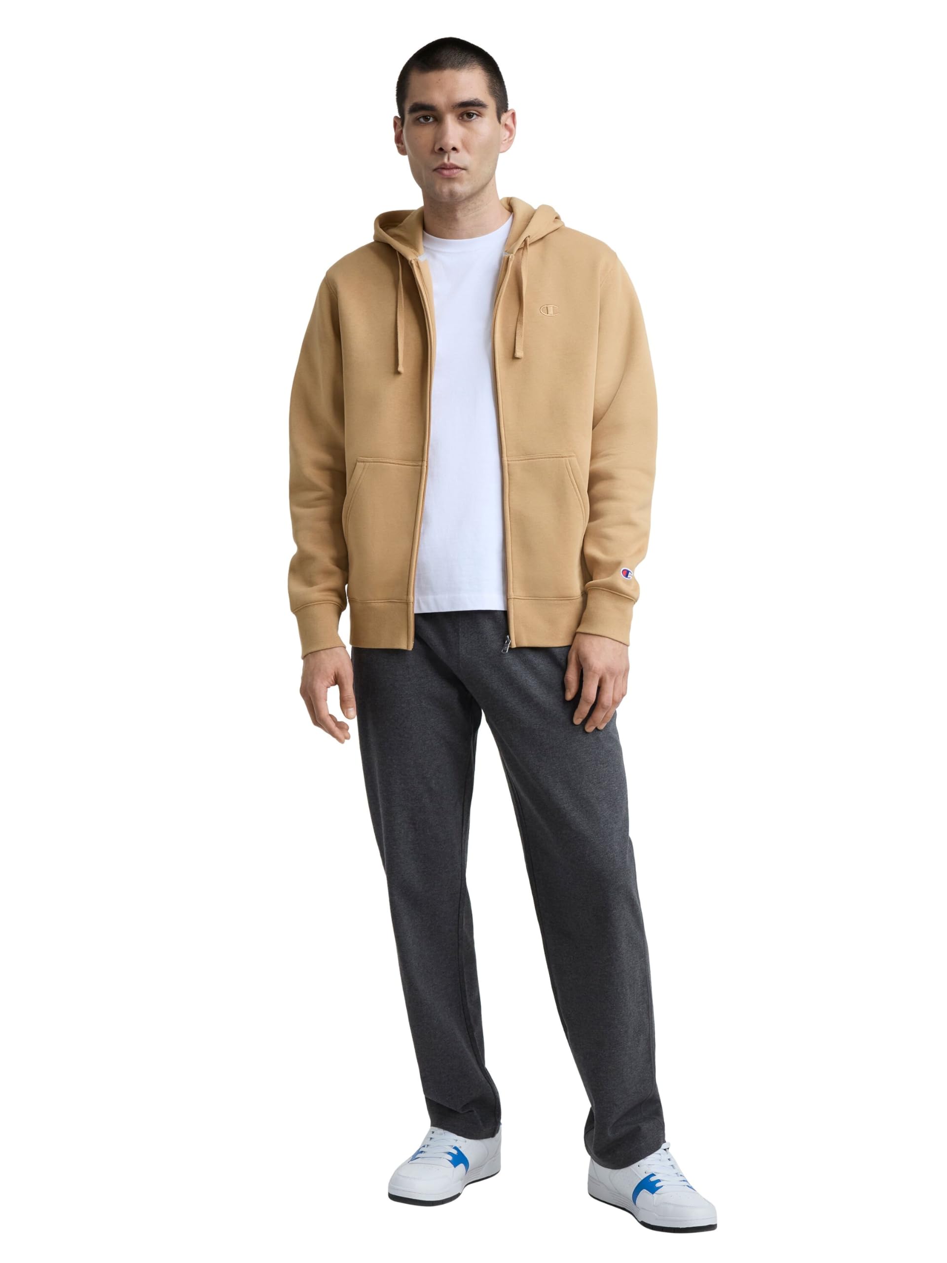 Champion Men's Open-Bottom Lounge Pants, Standard Fit, Lightweight, Available in Regular and Big & Tall