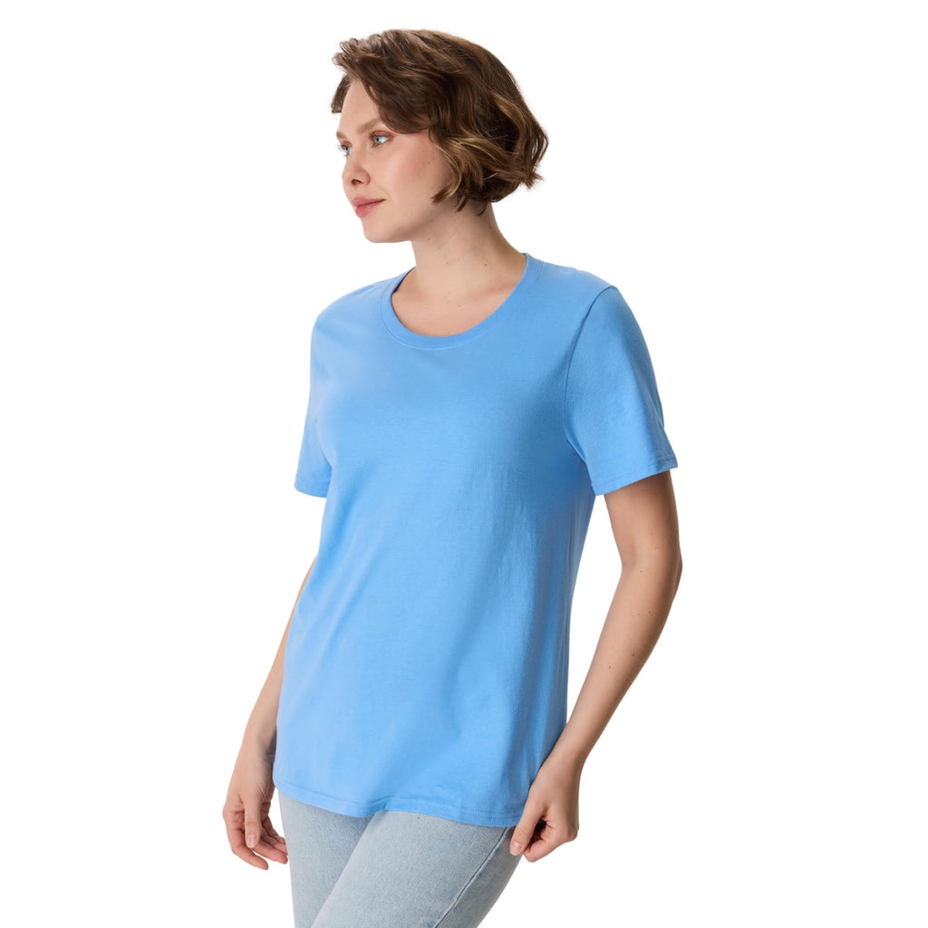 Women's Perfect-T Crewneck T-Shirt, Lightweight Cotton Short Sleeve Tee for Women