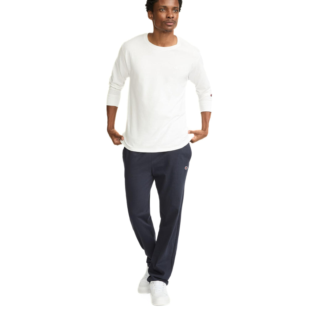 Champion Men's Open-Bottom Lounge Pants, Standard Fit, Lightweight, Available in Regular and Big & Tall