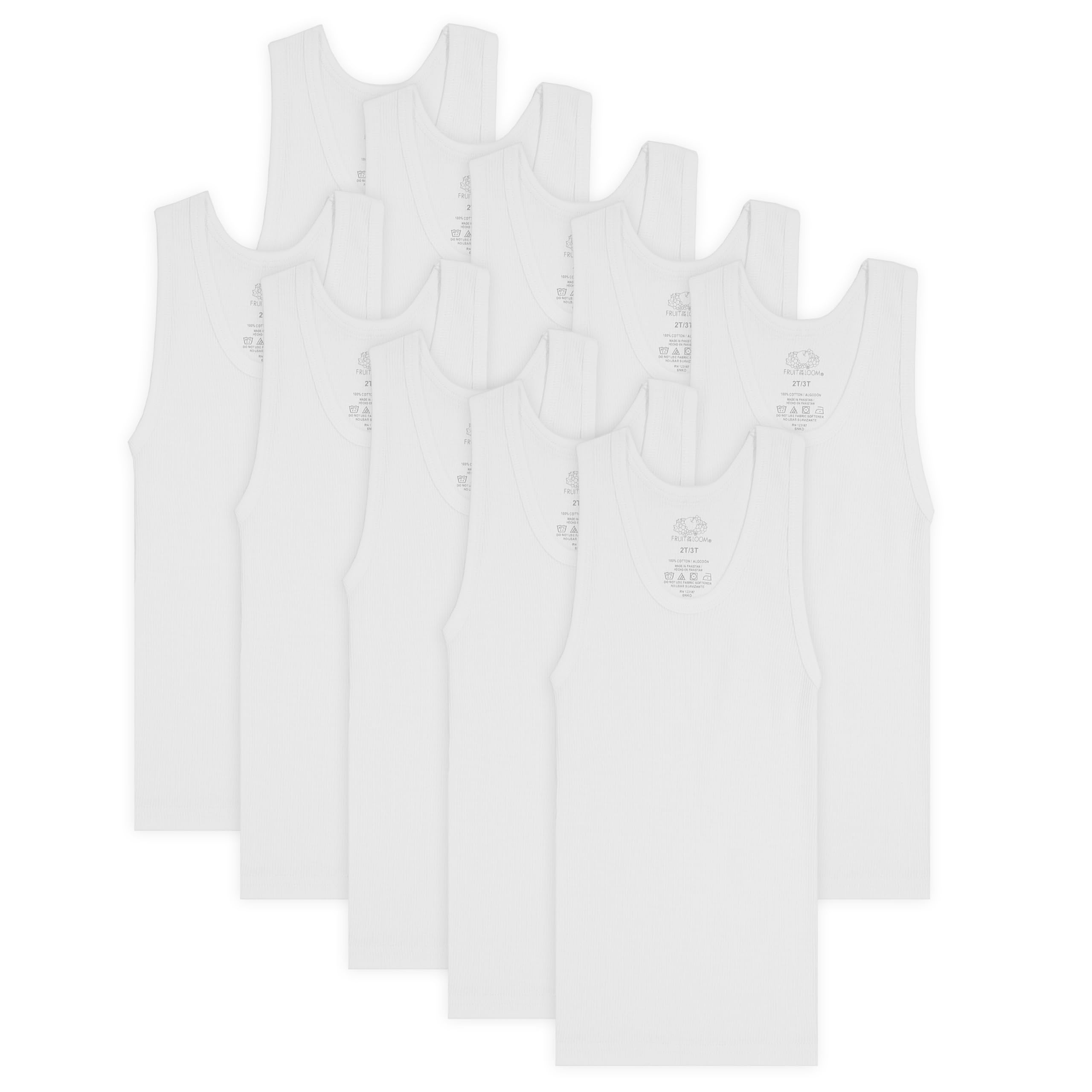 Fruit of The Loom Boys' Eversoft Cotton Undershirts, T Shirts & Tank Tops