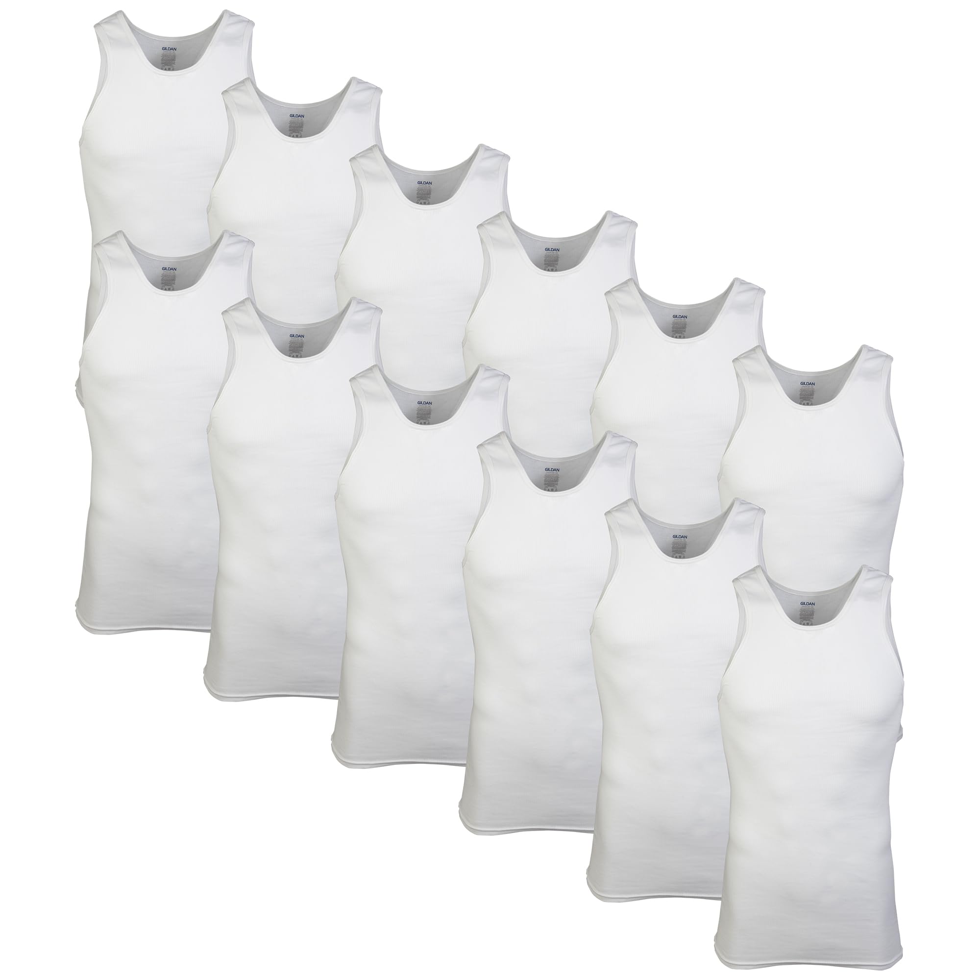 Gildan Men's A-Shirts Tanks Multipack