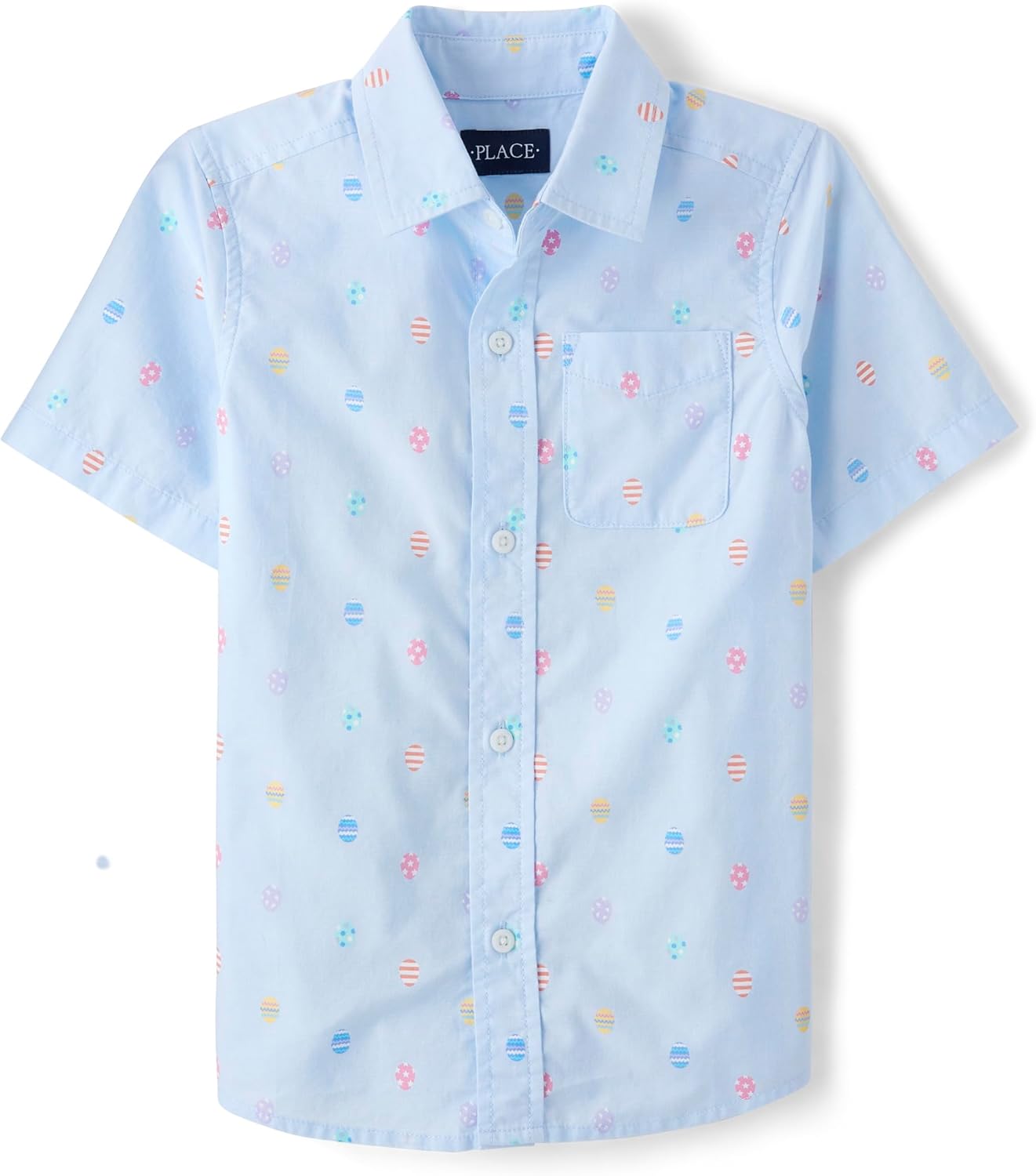 The Children's Place boys Short Sleeve Button Up Shirt