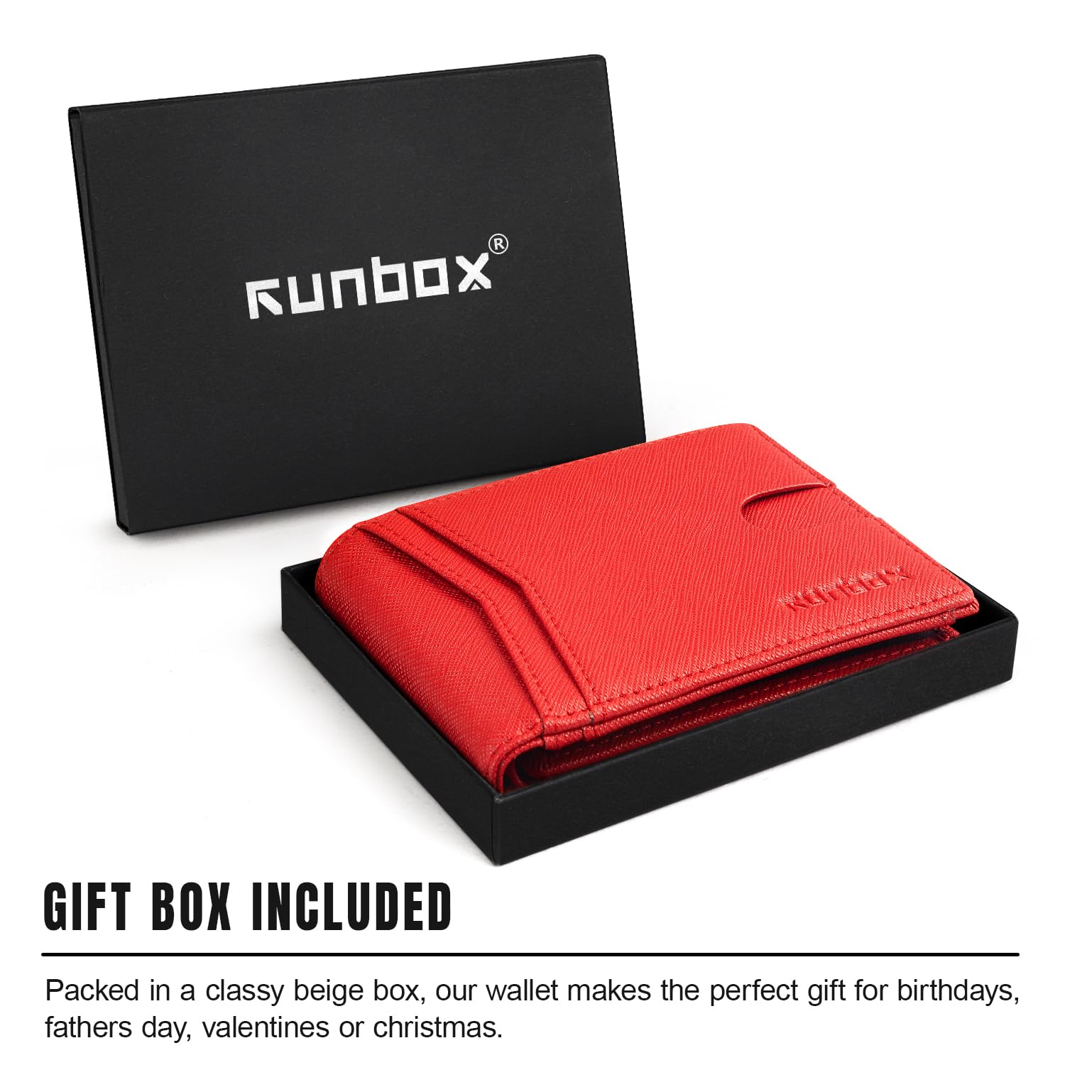 Wallet for Men -Slim Rfid Leather Mens Bifold Novelty Wallets 2 ID Window With Gift Box Men's Accessories | Slim