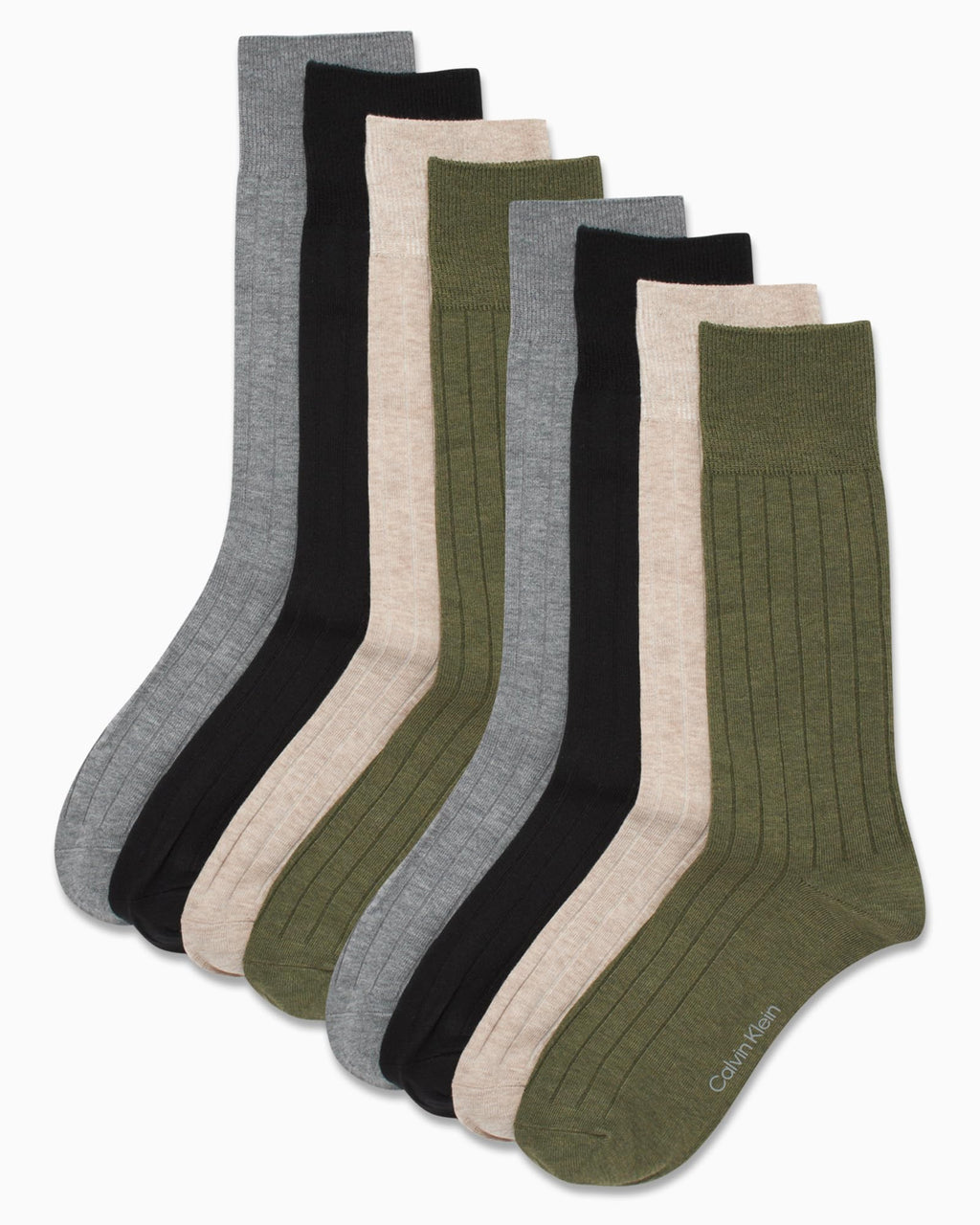 Mens Dress Socks - 8 Pack Breathable Cotton Blend Work Crew Socks for Men for Casual Business & Formal Wear
