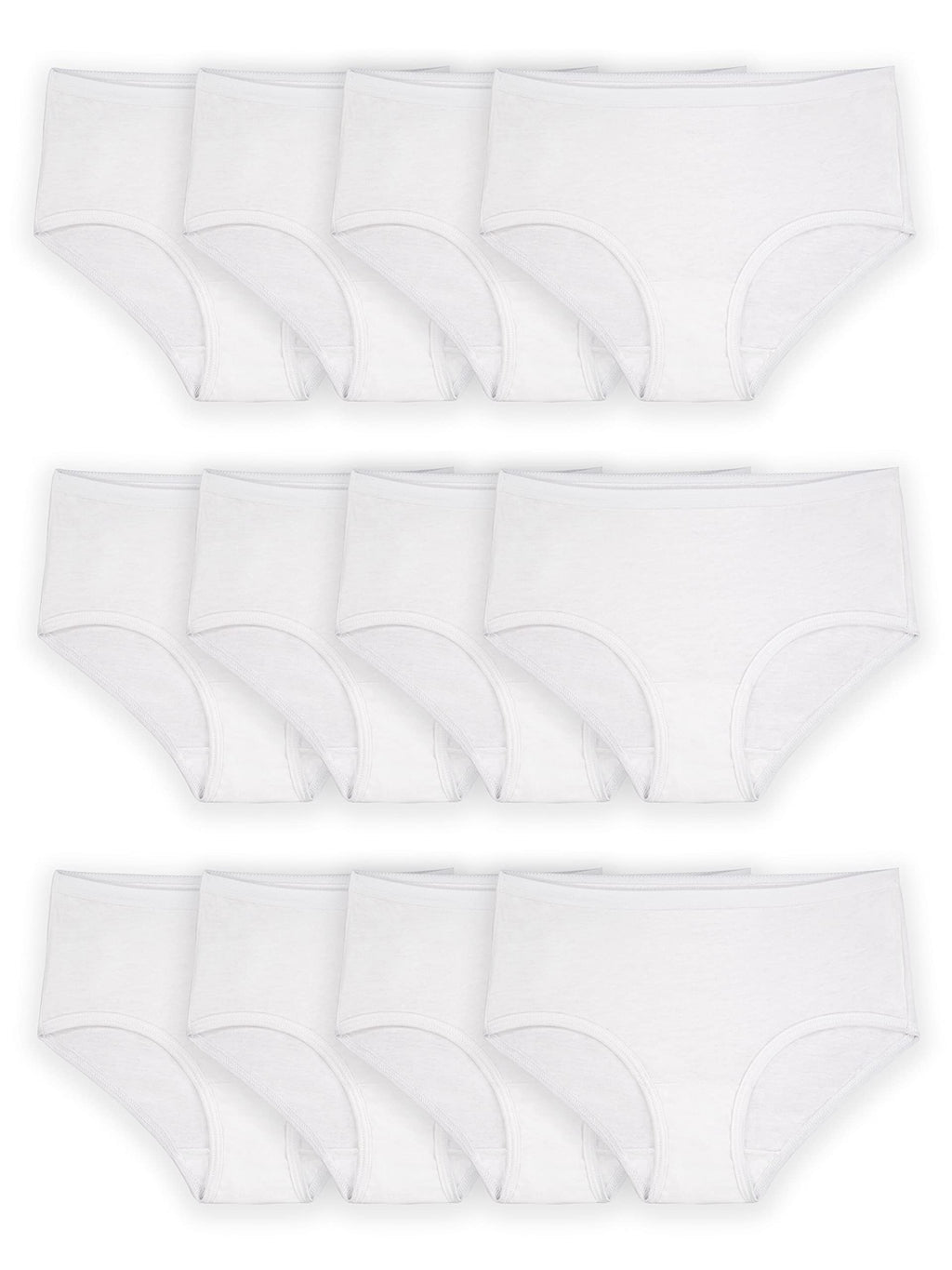 Fruit of the Loom Girls' Cotton Brief Underwear Multipacks