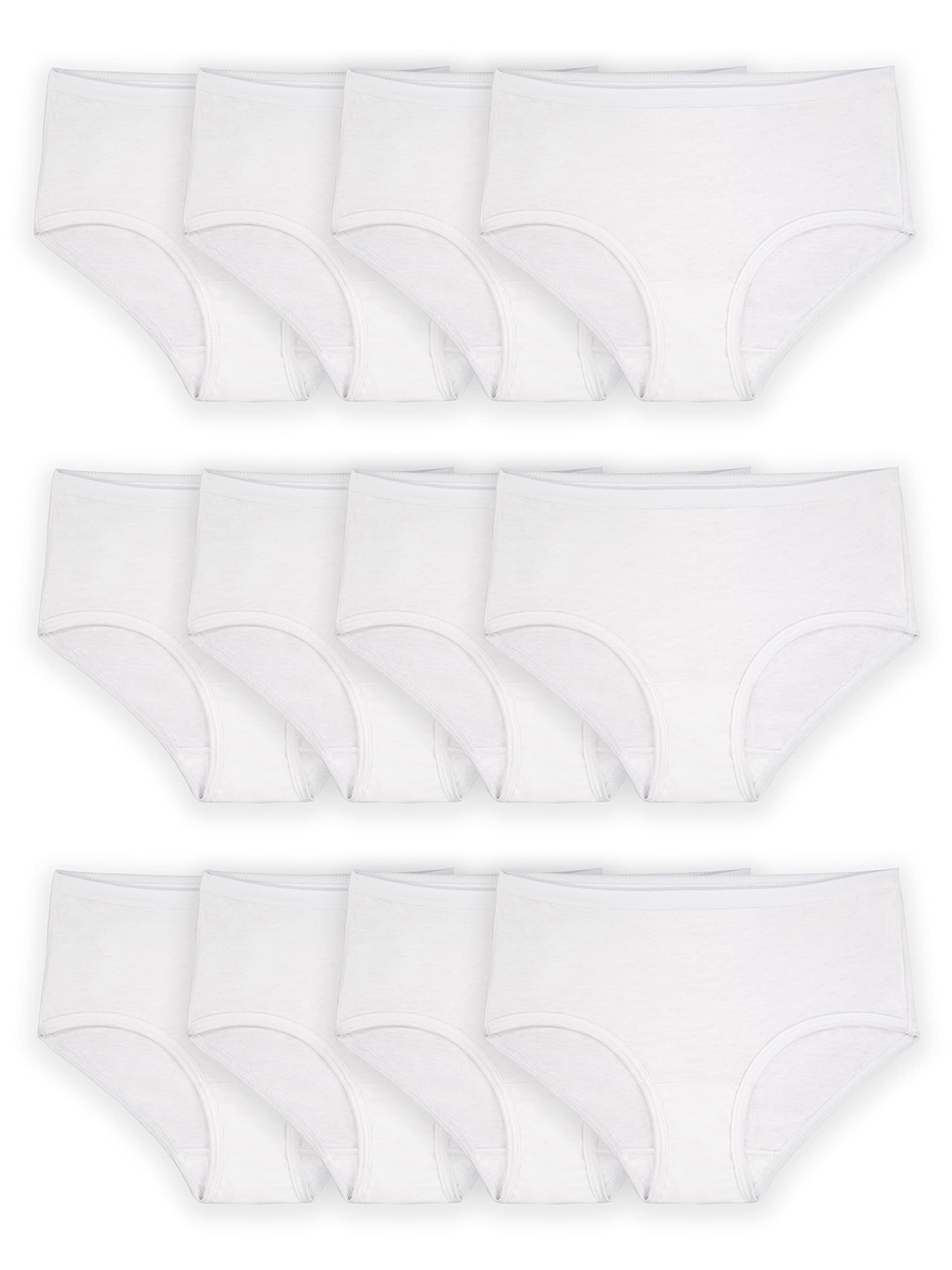 Fruit of the Loom Girls' Cotton Brief Underwear Multipacks