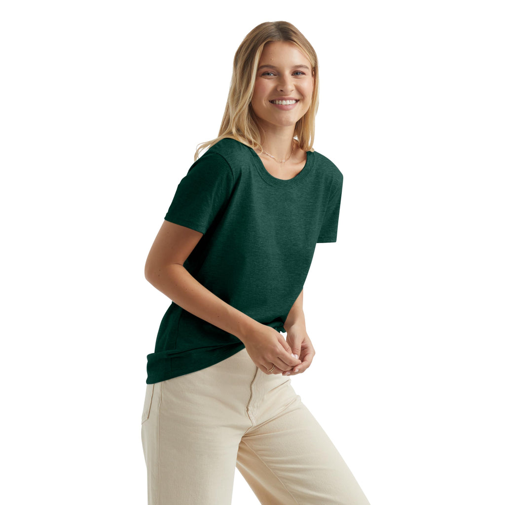 Women's Perfect-T Crewneck T-Shirt, Lightweight Cotton Short Sleeve Tee for Women
