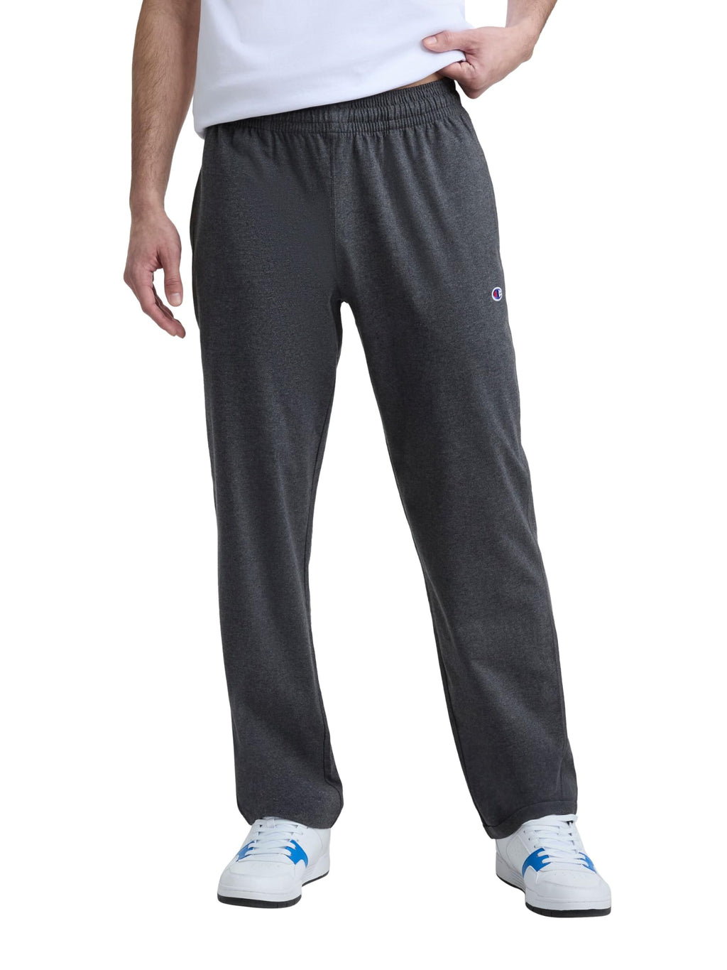 Champion Men's Open-Bottom Lounge Pants, Standard Fit, Lightweight, Available in Regular and Big & Tall