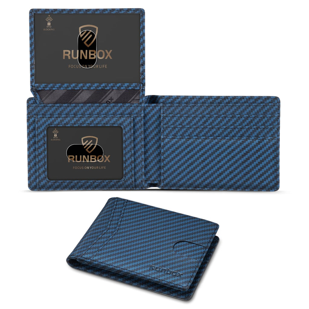 Wallet for Men -Slim Rfid Leather Mens Bifold Novelty Wallets 2 ID Window With Gift Box Men's Accessories | Slim