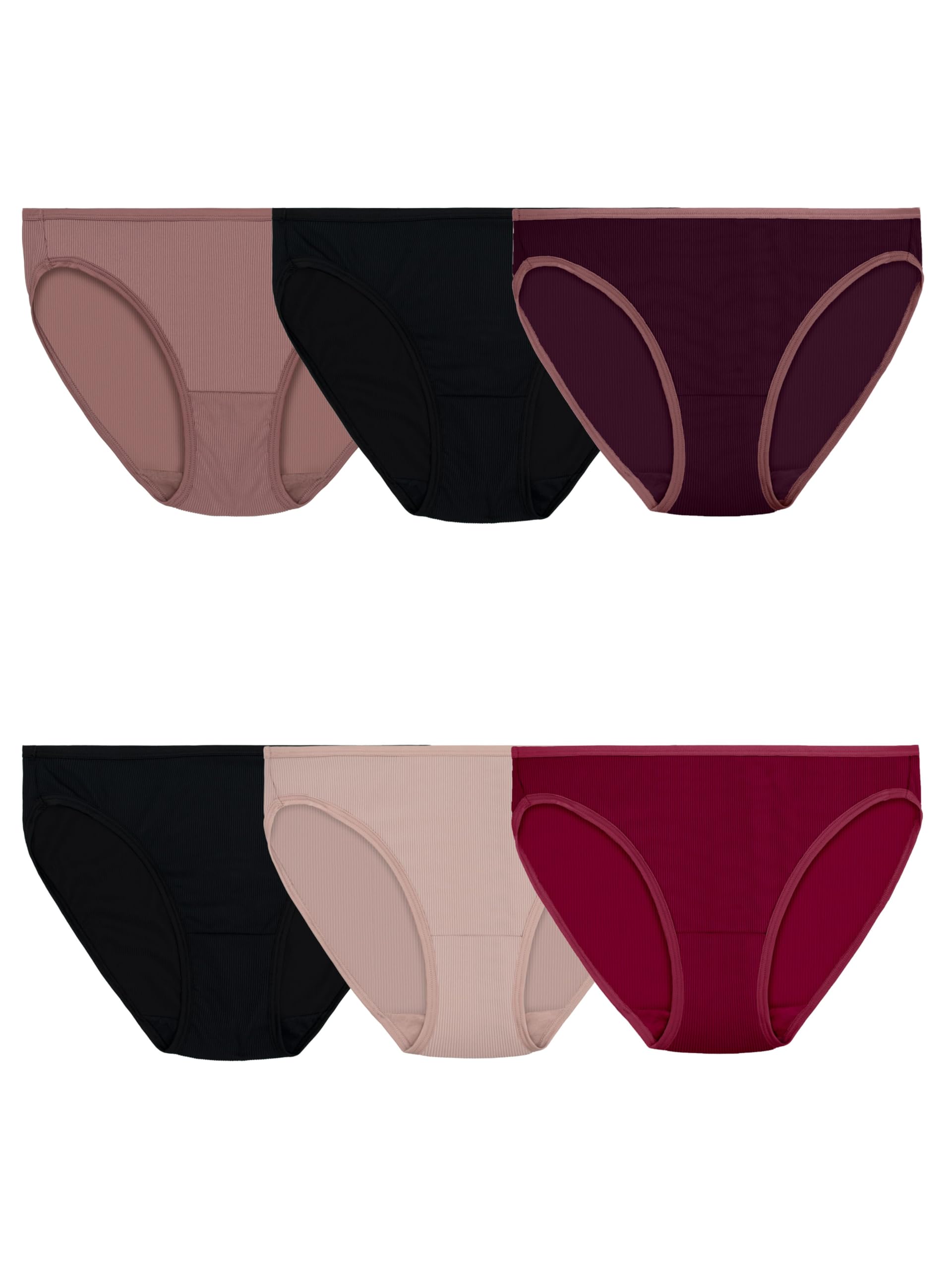 Women's Lightweight Microfiber Underwear, Smooth Under Clothes, Available in Plus Size