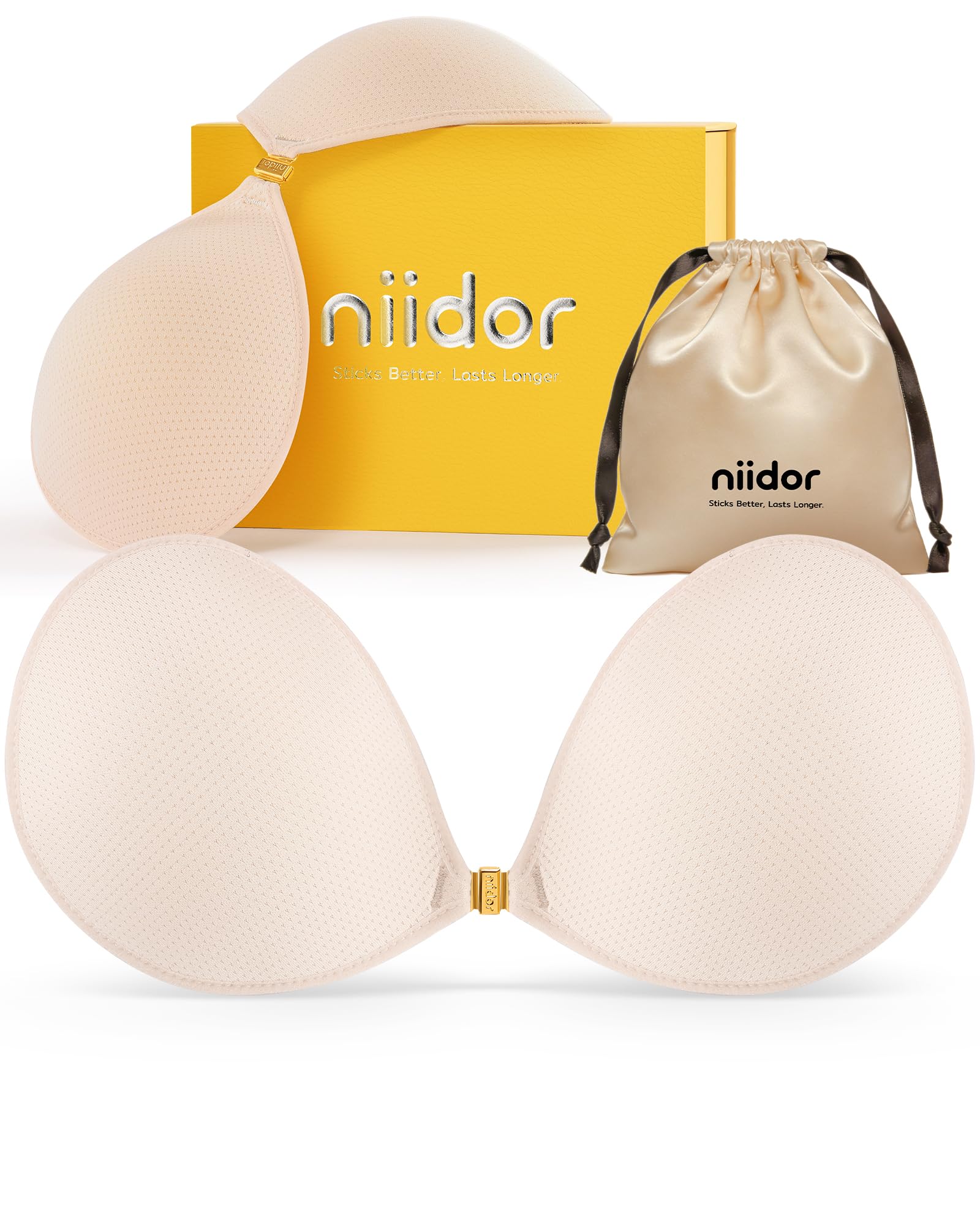 Adhesive Bra Strapless Ultra Sticky Invisible Push up Silicone Bra Multiple Colors Sizes Reusable for Backless Dress