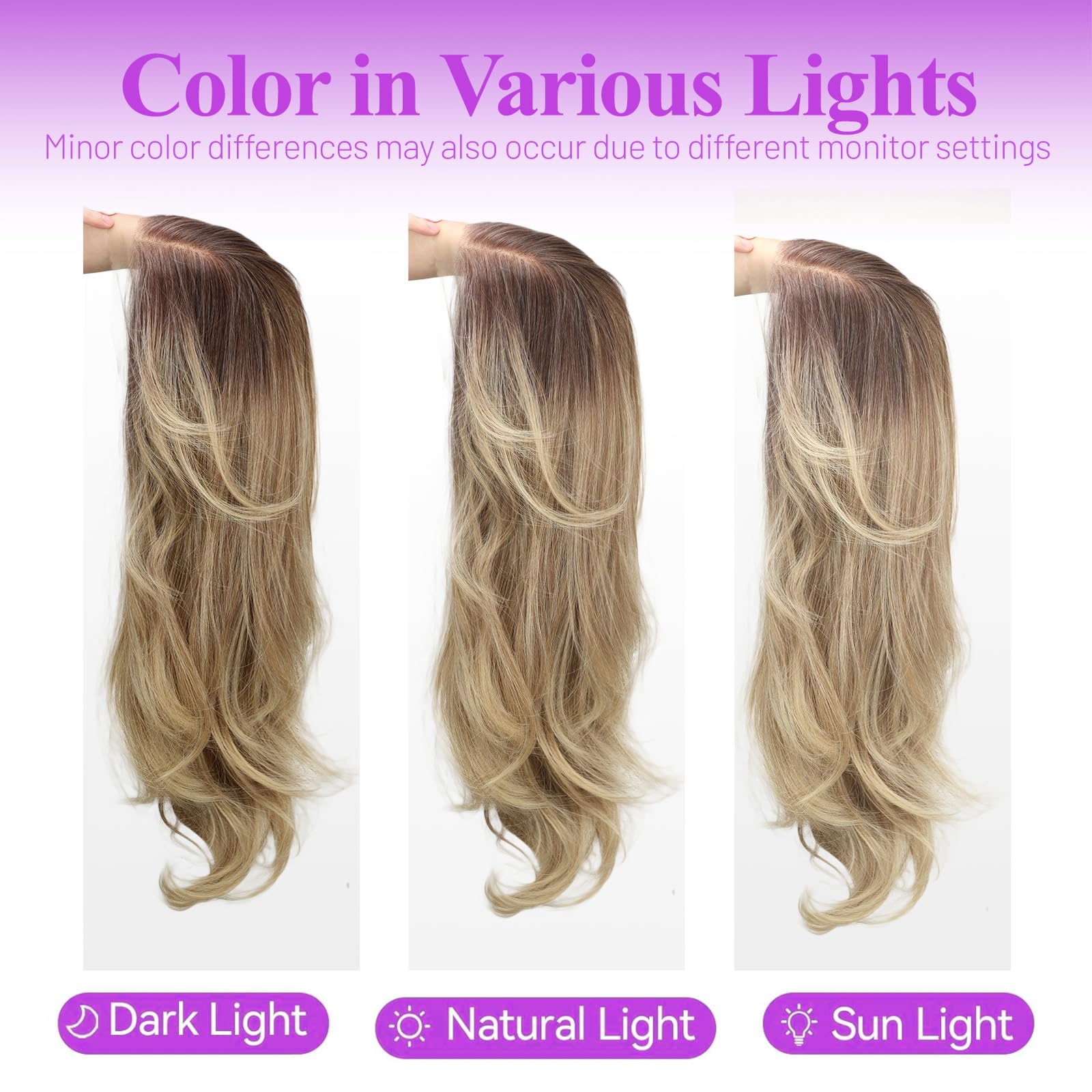13x4 HD Lace Front Glueless Wigs for Women Black Long Layered Wave Wig Natural Hairline Heat Resistant Synthetic for Daily Use Beginner Friendly 26 Inch