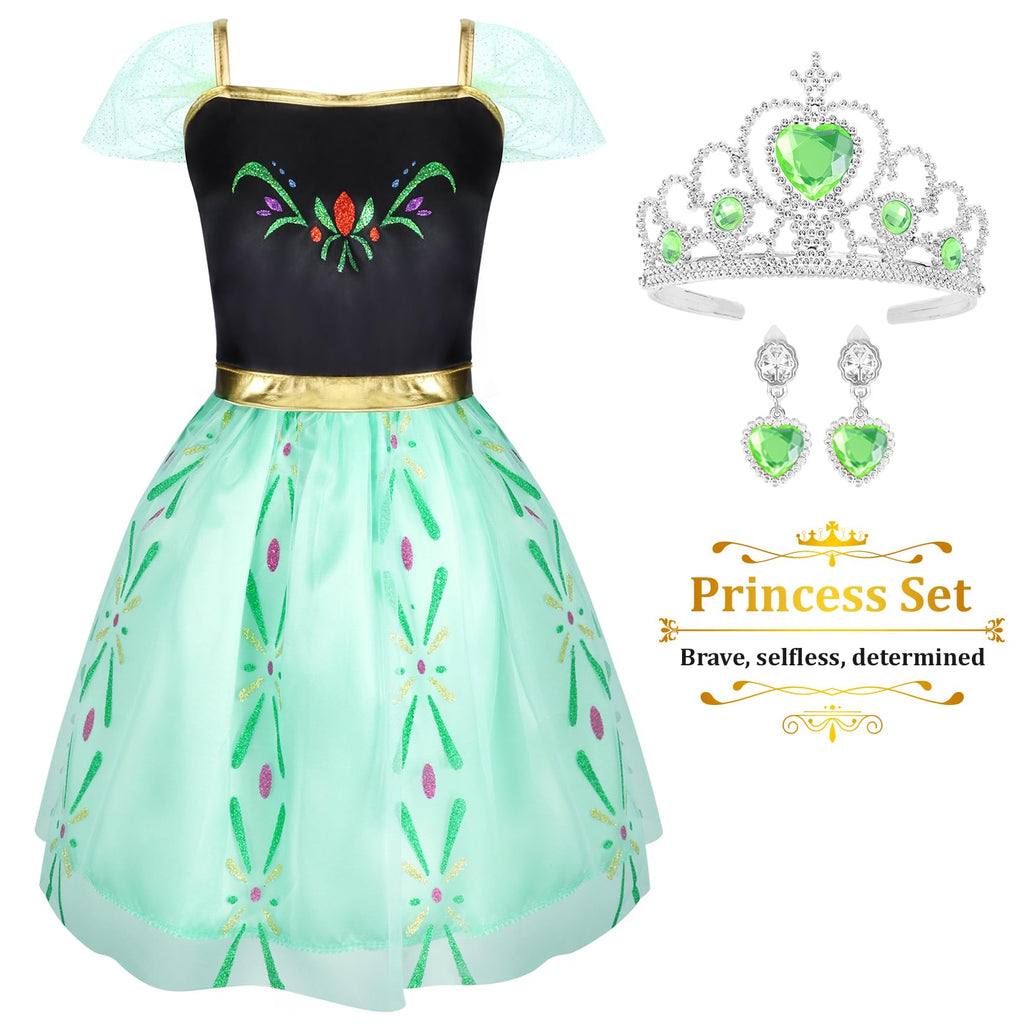 LIMIROLER Princess Dress Up Clothes for Little Girl Role Play Costume Gift Set Princess Dress Up Toys for Toddler Girls