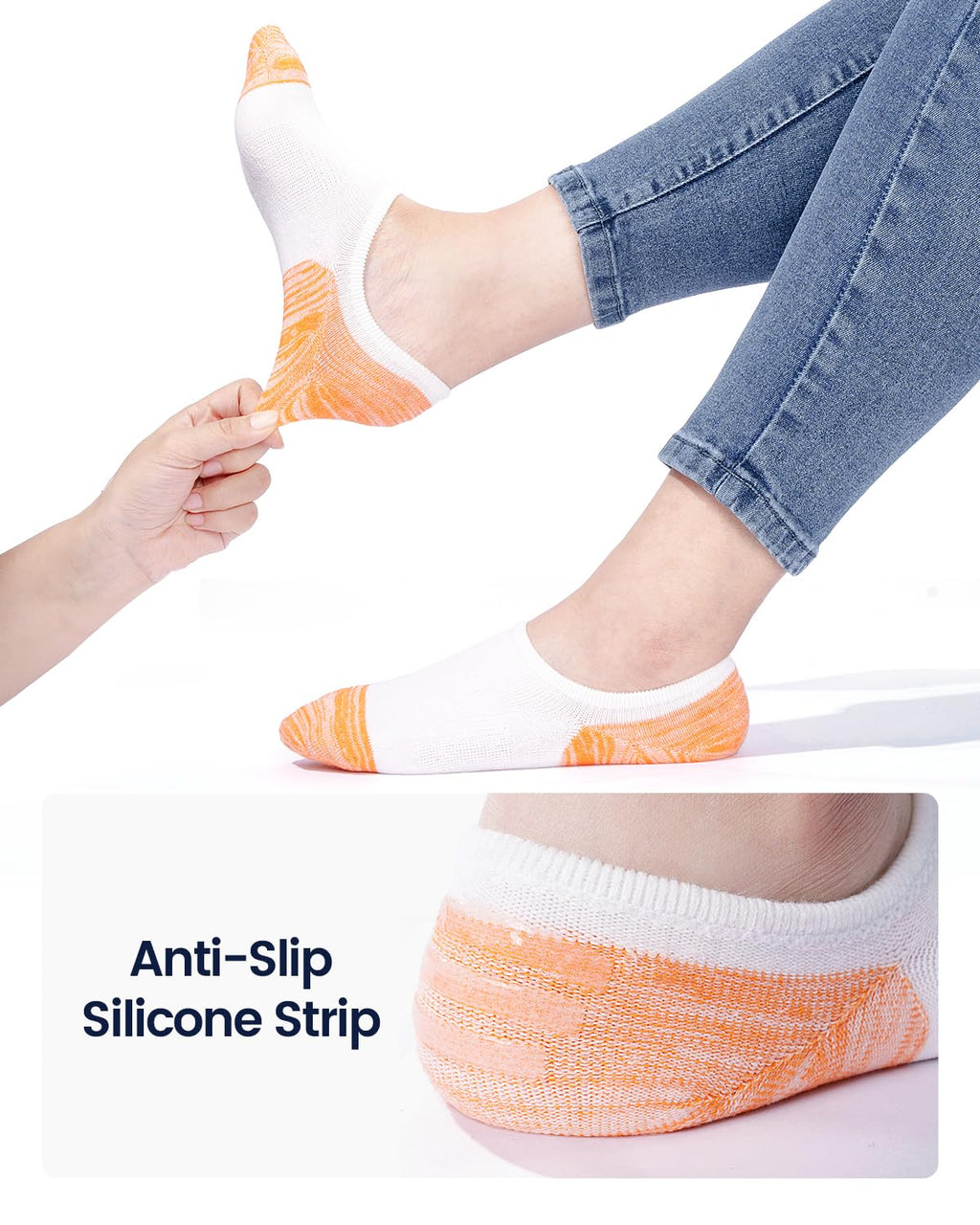 No Show Socks Women & Men Low Cut Ankle Short Anti-slid Athletic Running Casual Invisible Liner Socks
