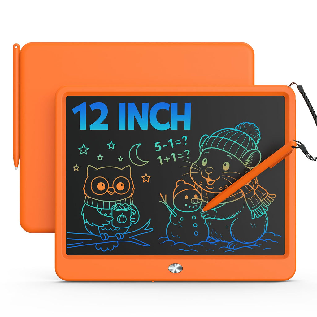 Bravokids 10 Inch LCD Writing Tablet for 3-8 Year Olds - Electronic Drawing Pad and Doodle Board as Educational Birthday Gifts for Girls and Boys (Pink)