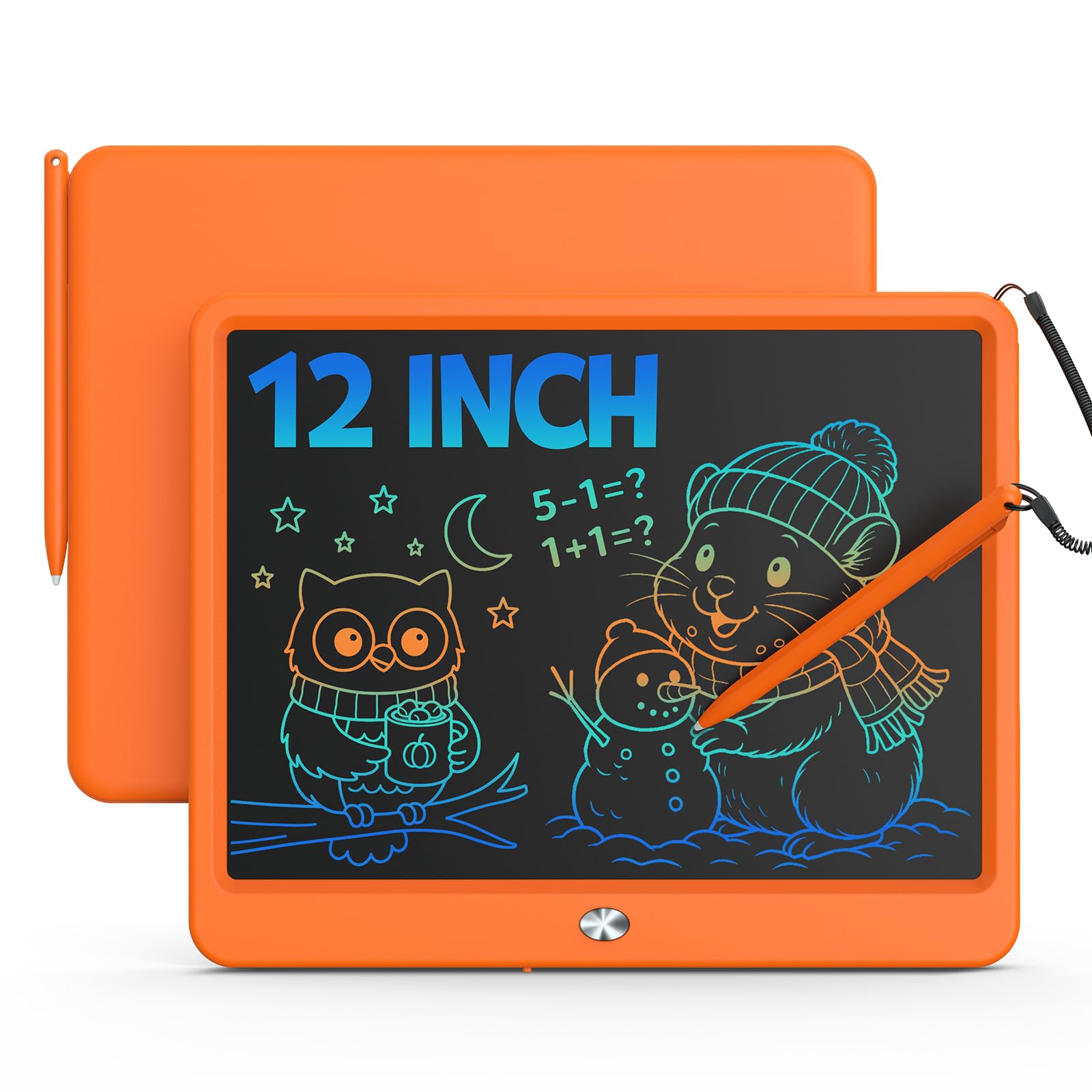 Bravokids 10 Inch LCD Writing Tablet for 3-8 Year Olds - Electronic Drawing Pad and Doodle Board as Educational Birthday Gifts for Girls and Boys (Pink)