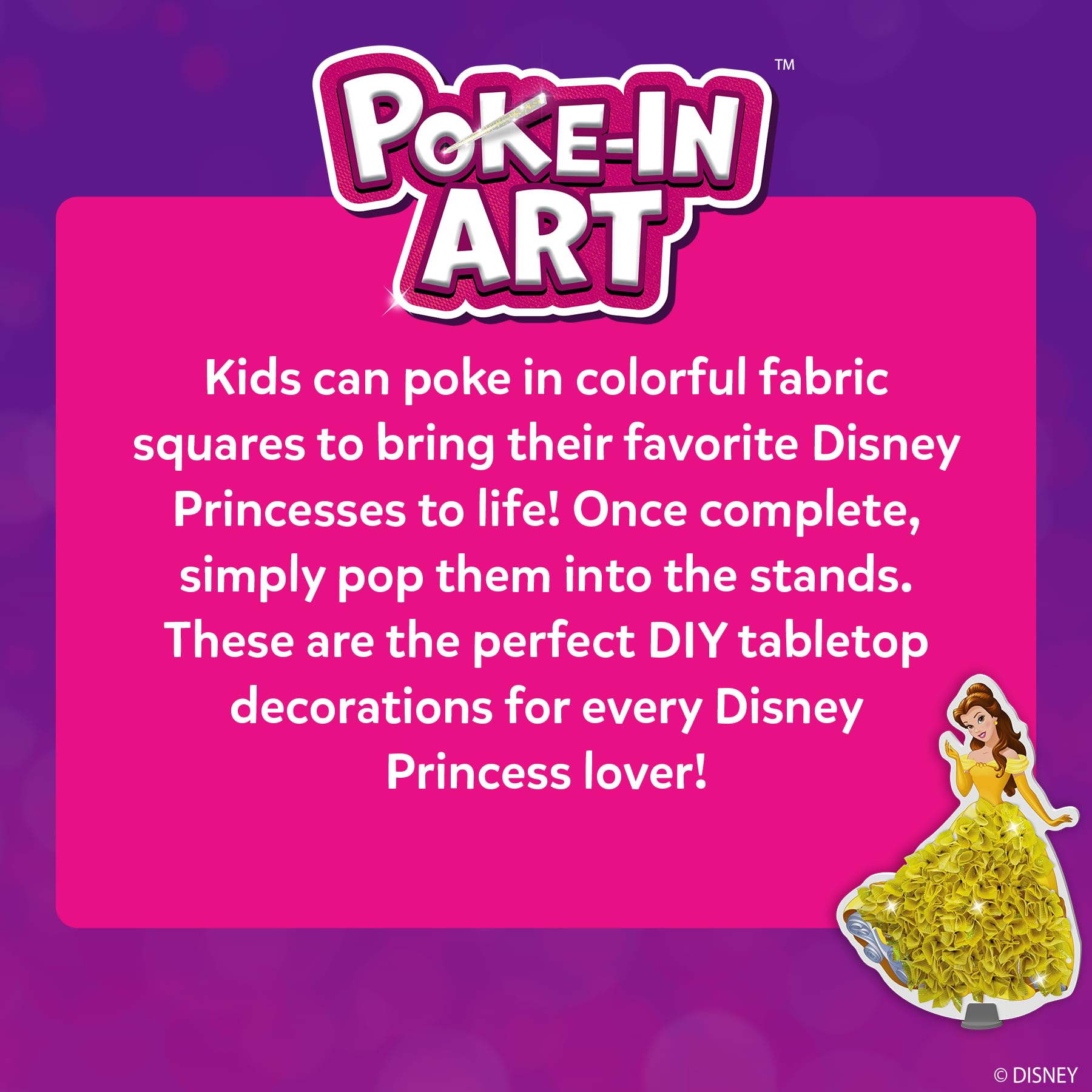 Skillmatics Poke-in Art - Magical Princesses, Mess-Free Fun for Kids, DIY Wood Craft Kits, Creative Activity, Gifts for Girls & Boys Ages 4, 5, 6, 7, 8, 9