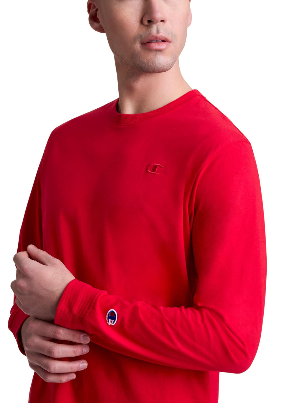 Men's Classic Long Sleeve T-Shirt, Standard Fit, Script & C Logo, Available in Regular and Big & Tall
