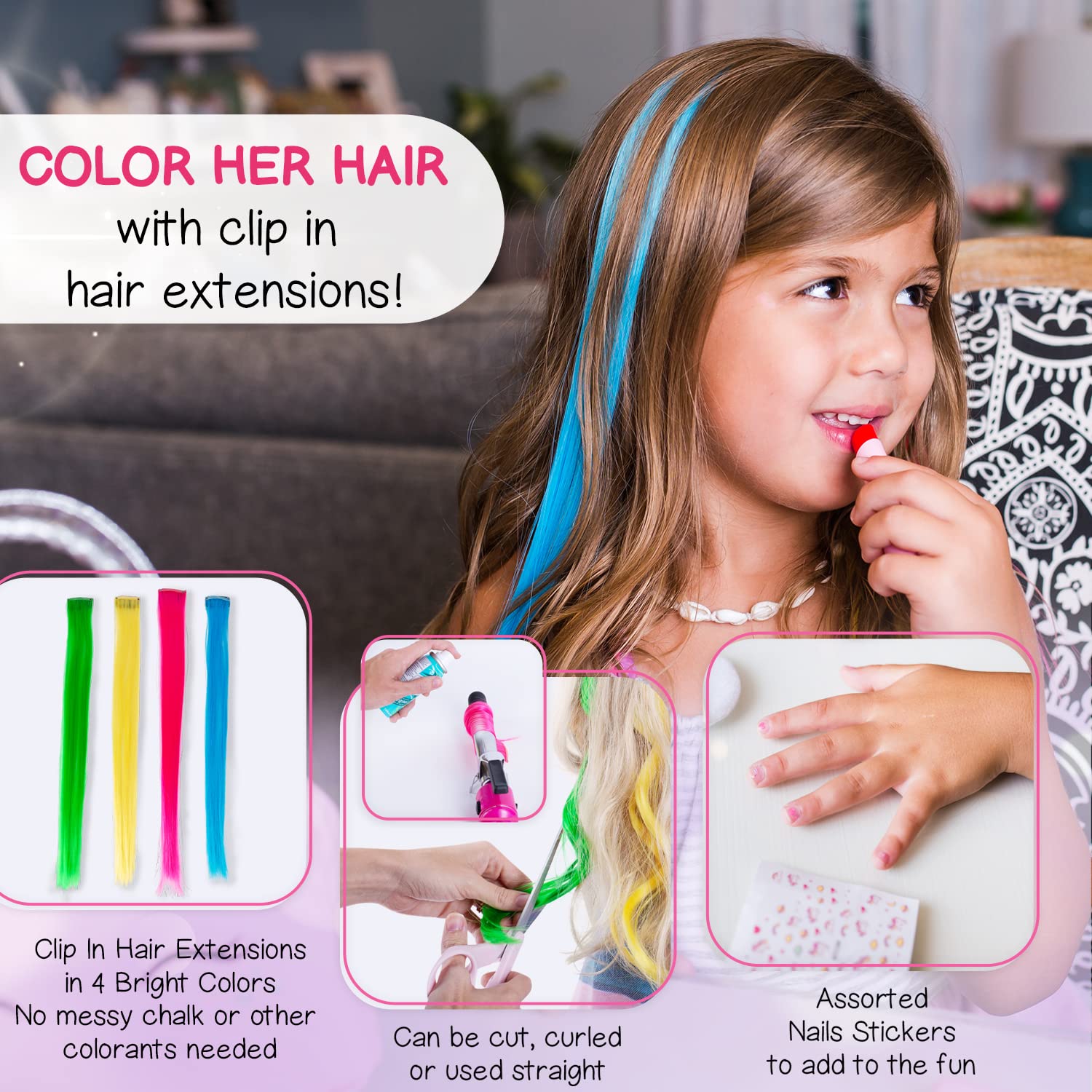 Kids Real Makeup Kit with Pink Unicorn Purse, Non Toxic Washable Make Up Set - Unicorn Toys for Girls Age 4-6, Girls Easter Basket Stuffers, Easter Gifts for Kids, Girl Gift Ages 3 4 5 6 7 8 Years Old