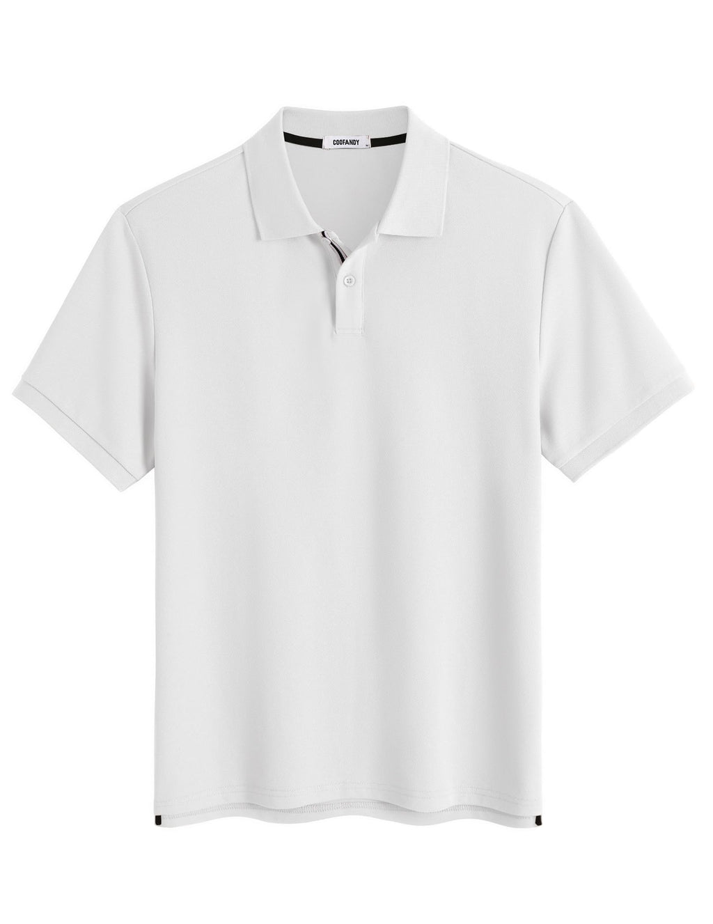 Men's Polo Shirts Short Sleeve Cotton Pique Casual Button T Shirts Classic Fit Collared Golf Shirts