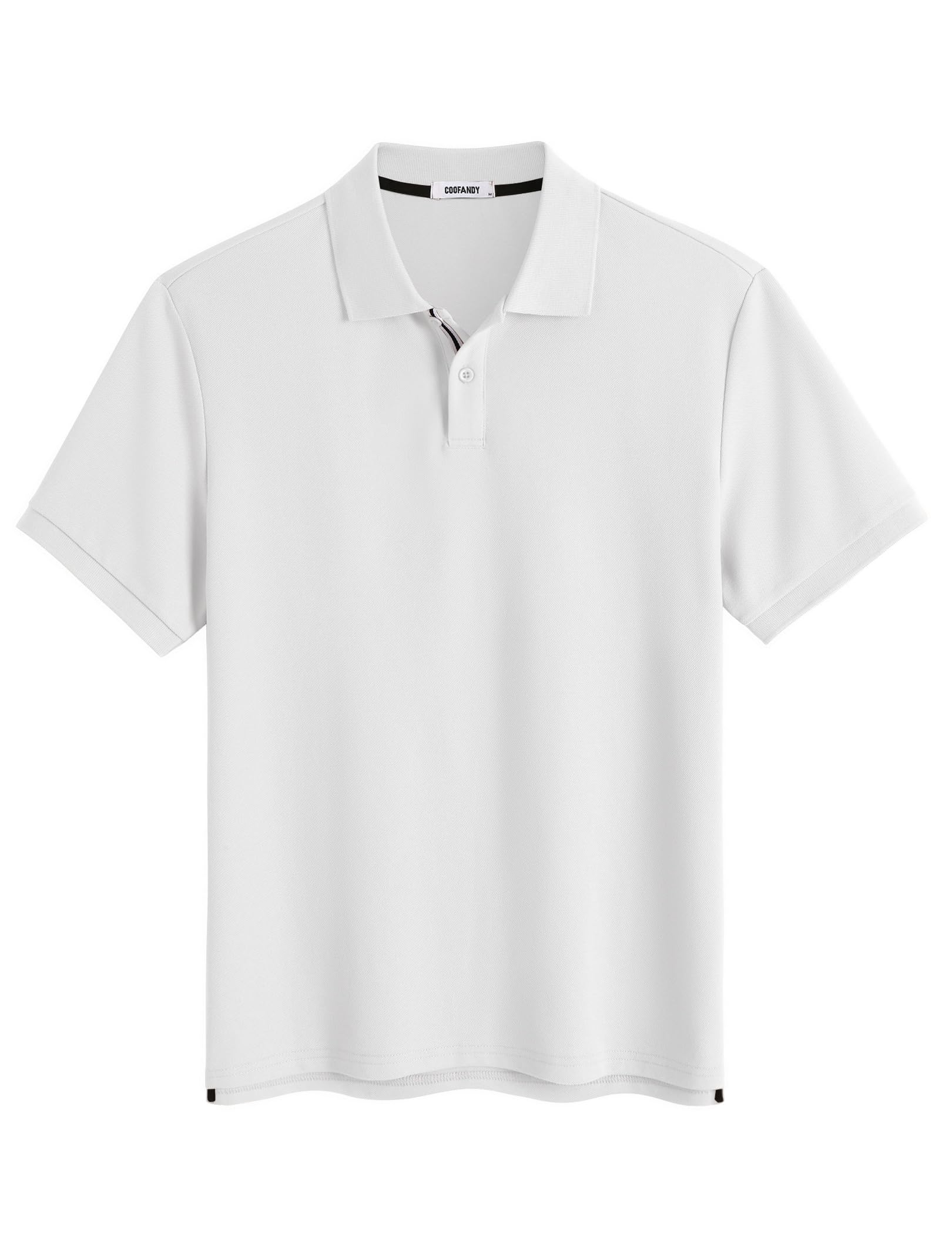 Men's Polo Shirts Short Sleeve Cotton Pique Casual Button T Shirts Classic Fit Collared Golf Shirts