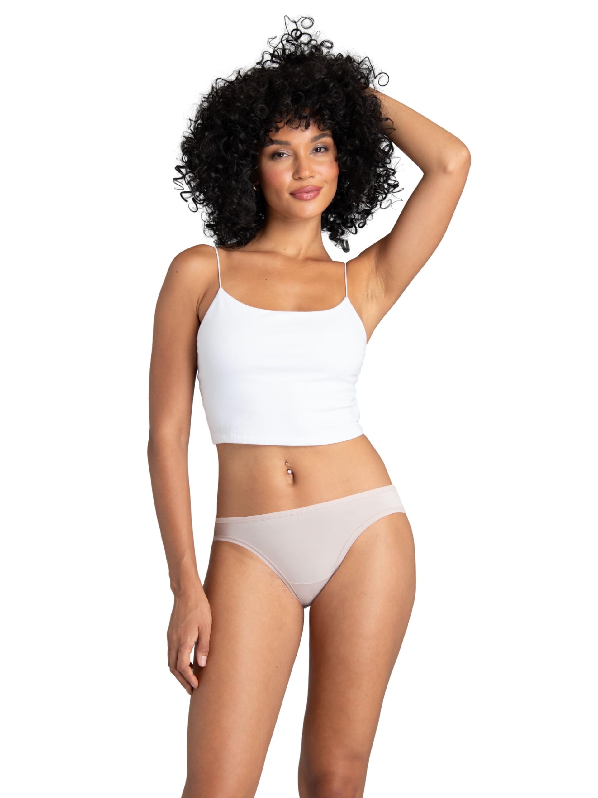 Women's Lightweight Microfiber Underwear, Smooth Under Clothes, Available in Plus Size