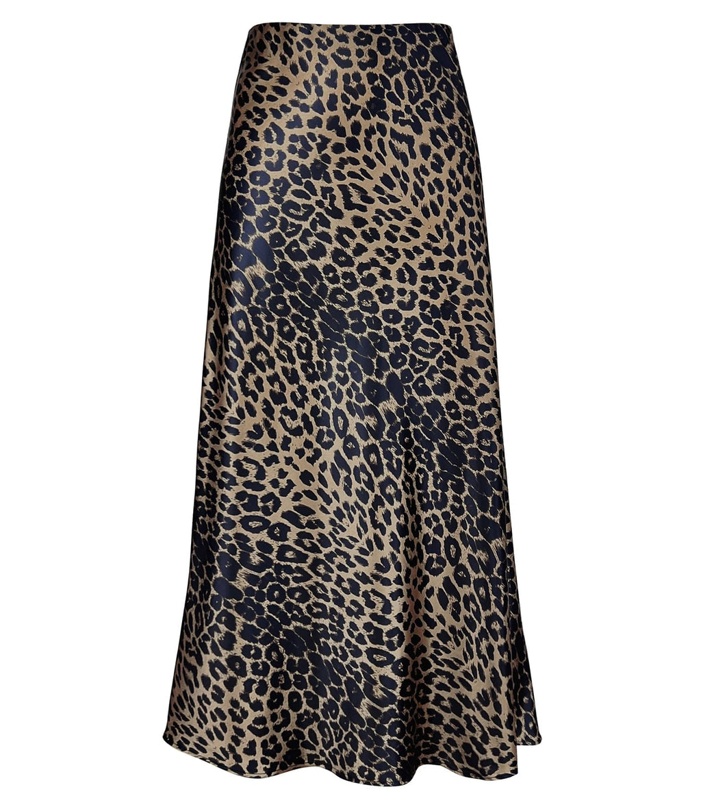 Women's Satin High Waisted Maxi Skirts Hidden Elasticized Waistband A Line Long Skirt