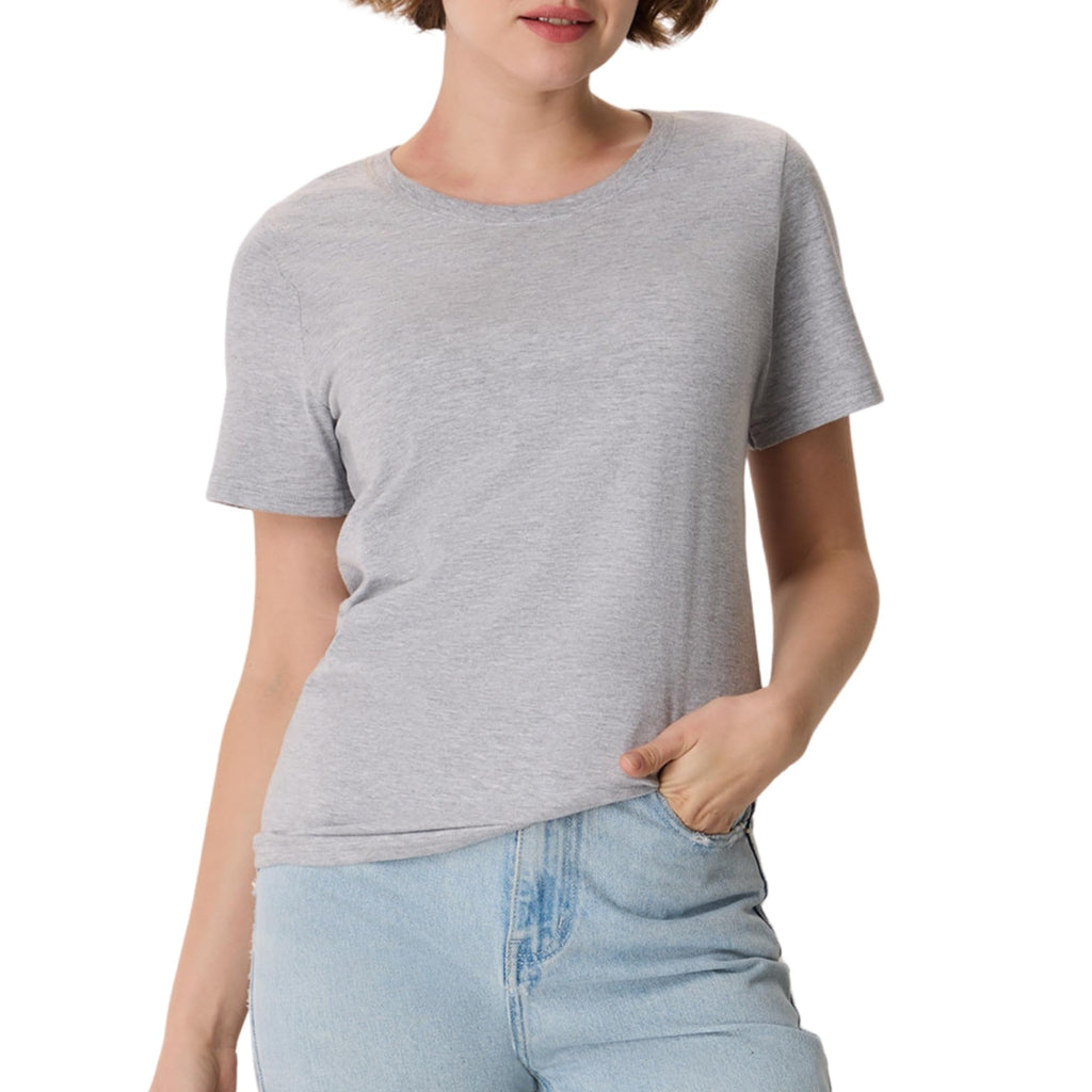 Women's Perfect-T Crewneck T-Shirt, Lightweight Cotton Short Sleeve Tee for Women