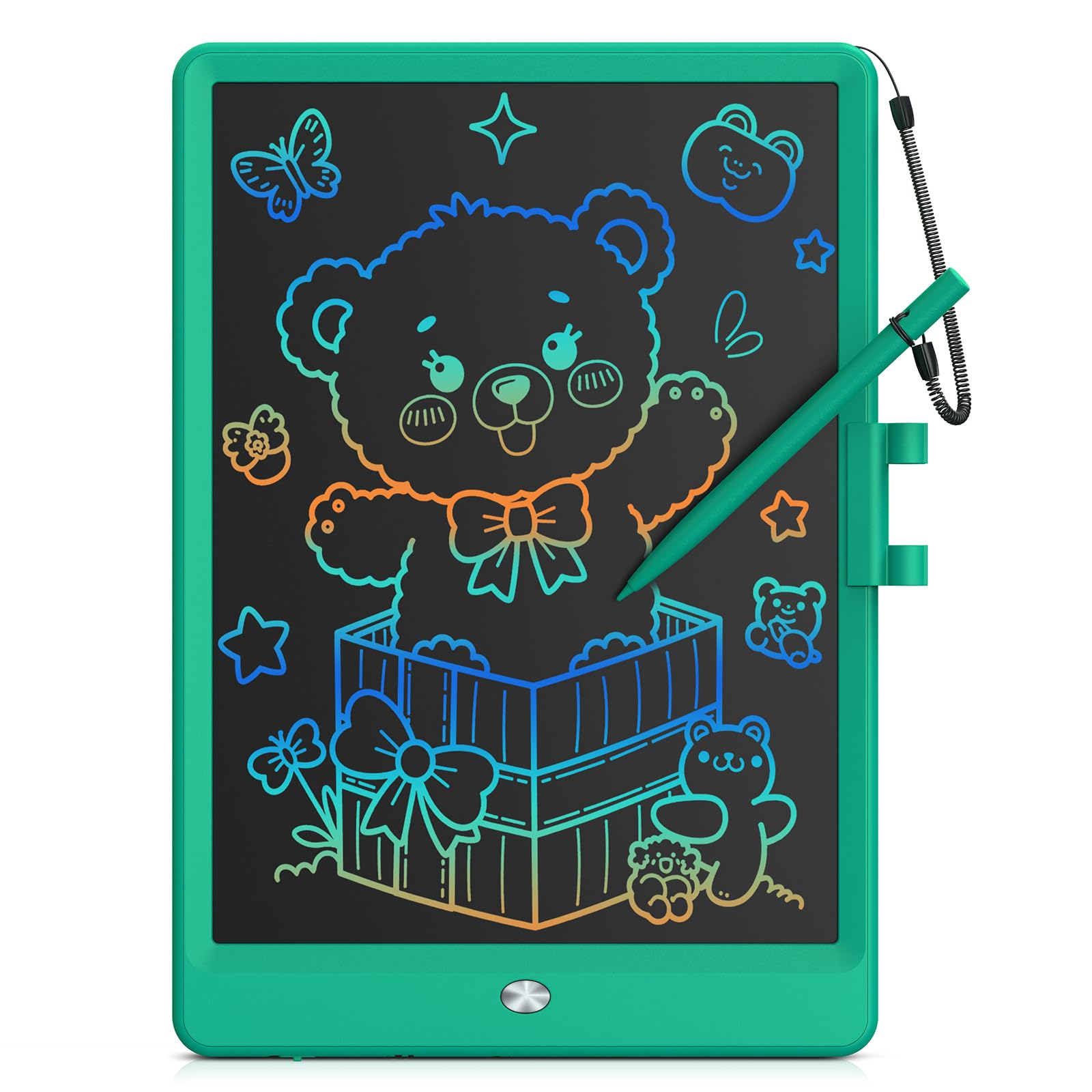 Bravokids 10 Inch LCD Writing Tablet for 3-8 Year Olds - Electronic Drawing Pad and Doodle Board as Educational Birthday Gifts for Girls and Boys (Pink)