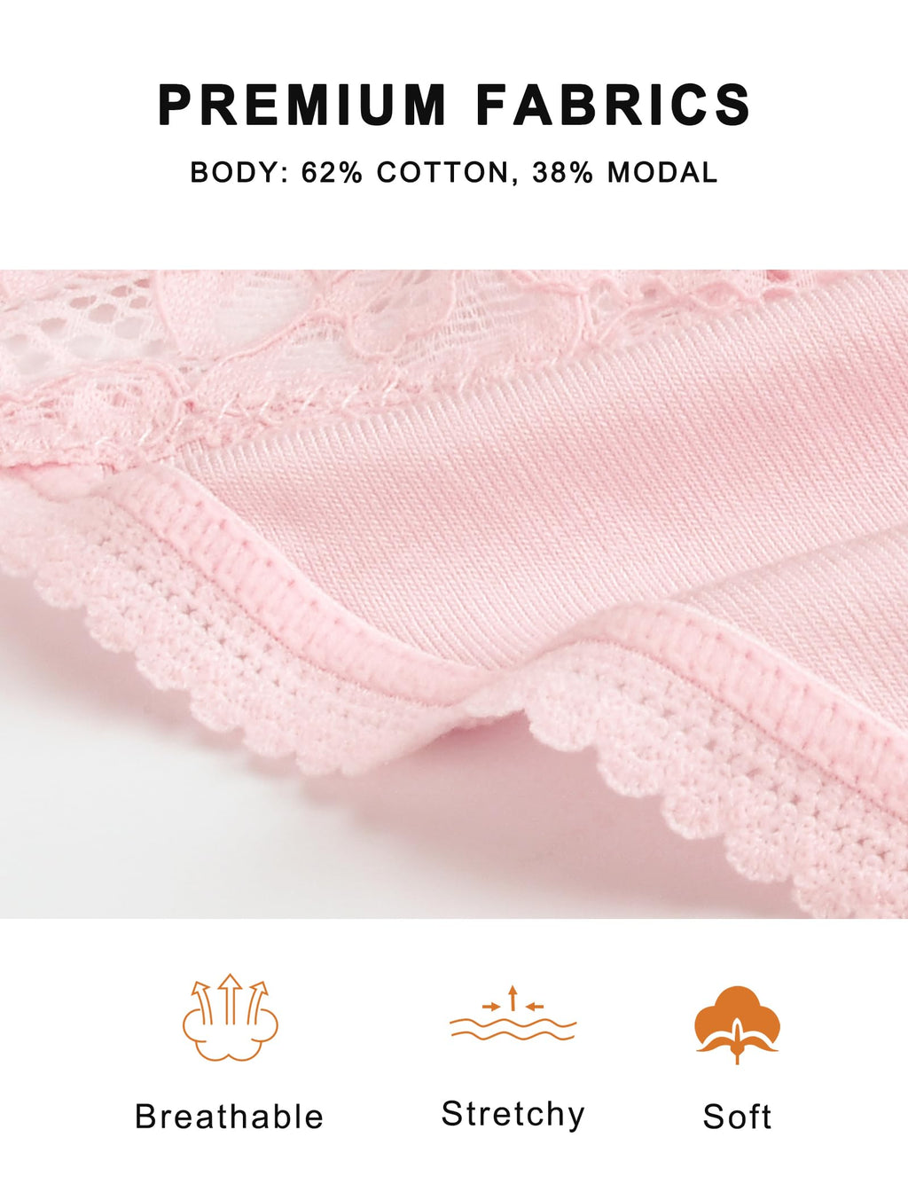 Seamless Women Thong,No Show Lace Underwear,Invisible,Cotton Blend | 5 Pack Ladies Lacy Band Breathable Athletic Panties,Comfortable Soft Undies,Comfy Gym Mid Rise Stretch No Seam Laced Tanga