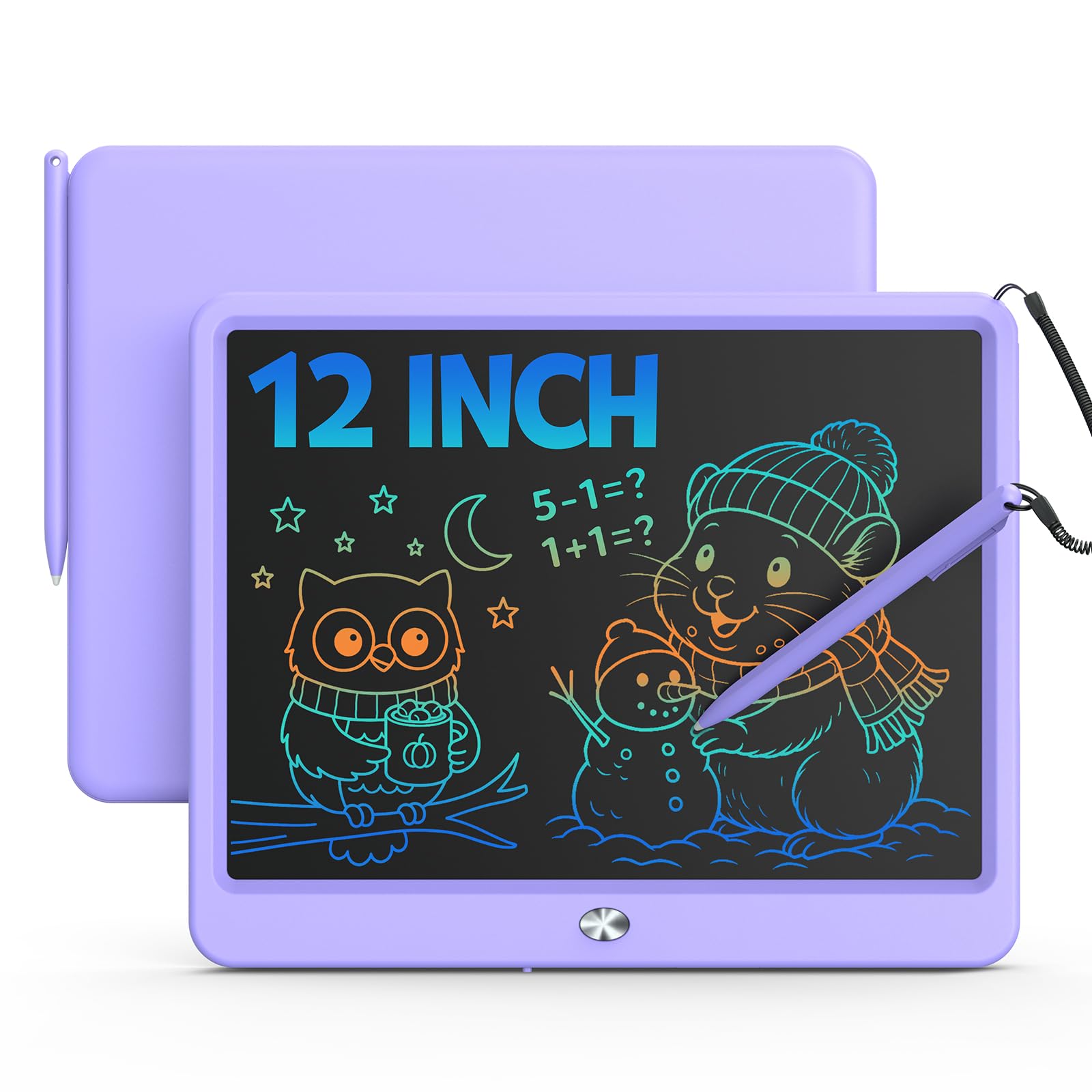 Bravokids 10 Inch LCD Writing Tablet for 3-8 Year Olds - Electronic Drawing Pad and Doodle Board as Educational Birthday Gifts for Girls and Boys (Pink)
