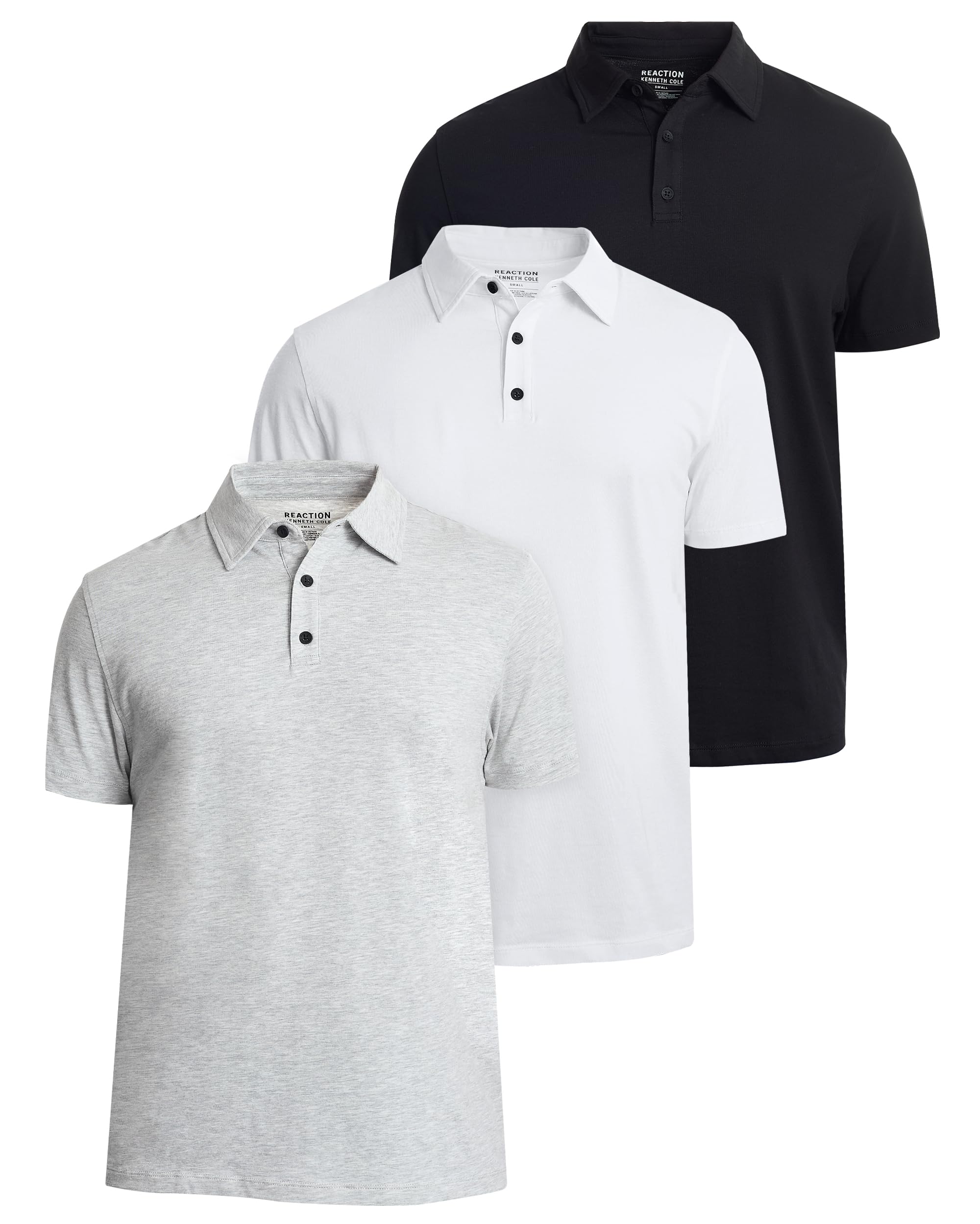 Dress Polo Shirts for Men 3 Pack - Polo Shirts for Men Short Sleeve - UPF 50+ Golf Polos