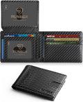 Wallet for Men -Slim Rfid Leather Mens Bifold Novelty Wallets 2 ID Window With Gift Box Men's Accessories | Slim